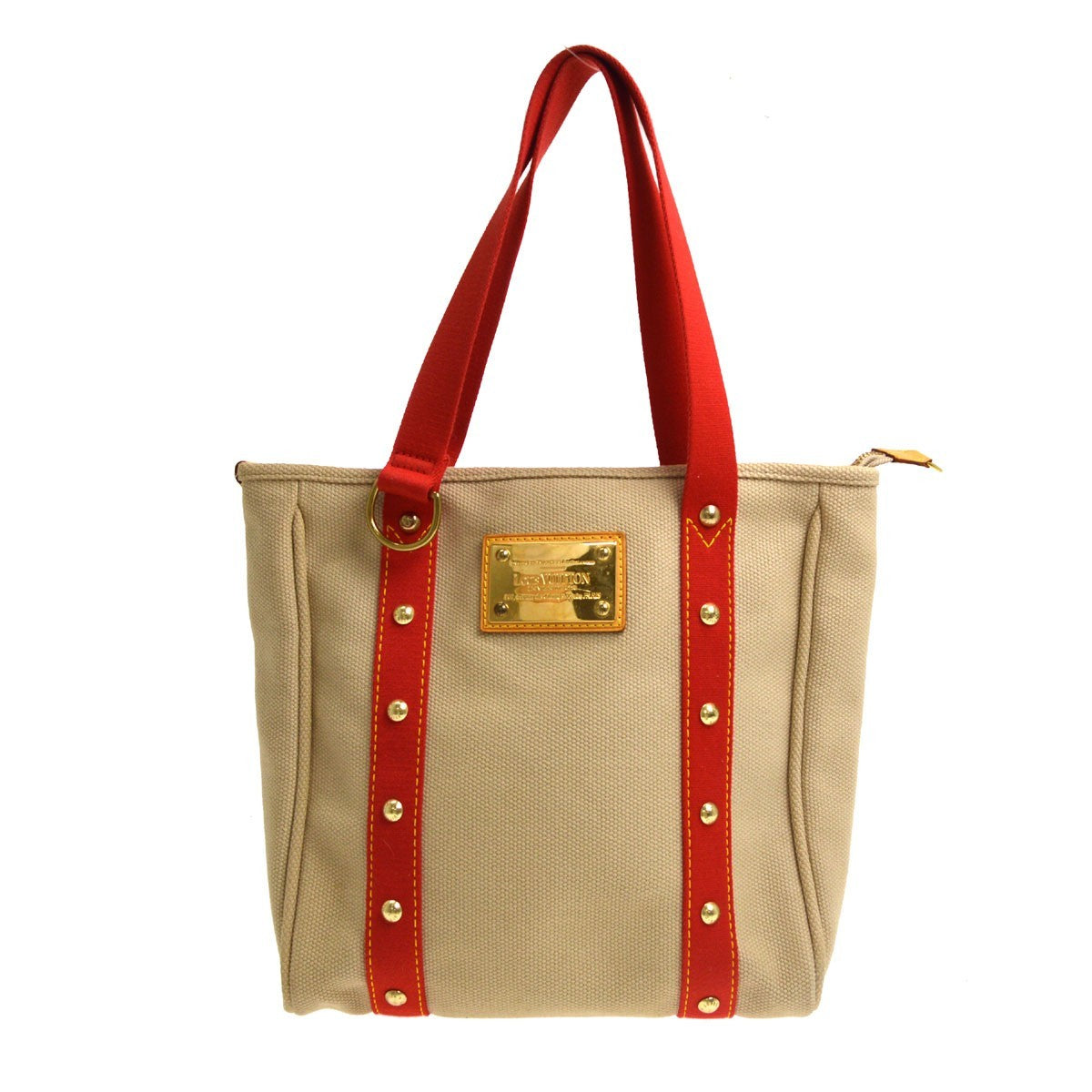 Louis Vuitton Antigua Canvas Beige Canvas Tote Bag Bag (Pre-Owned)