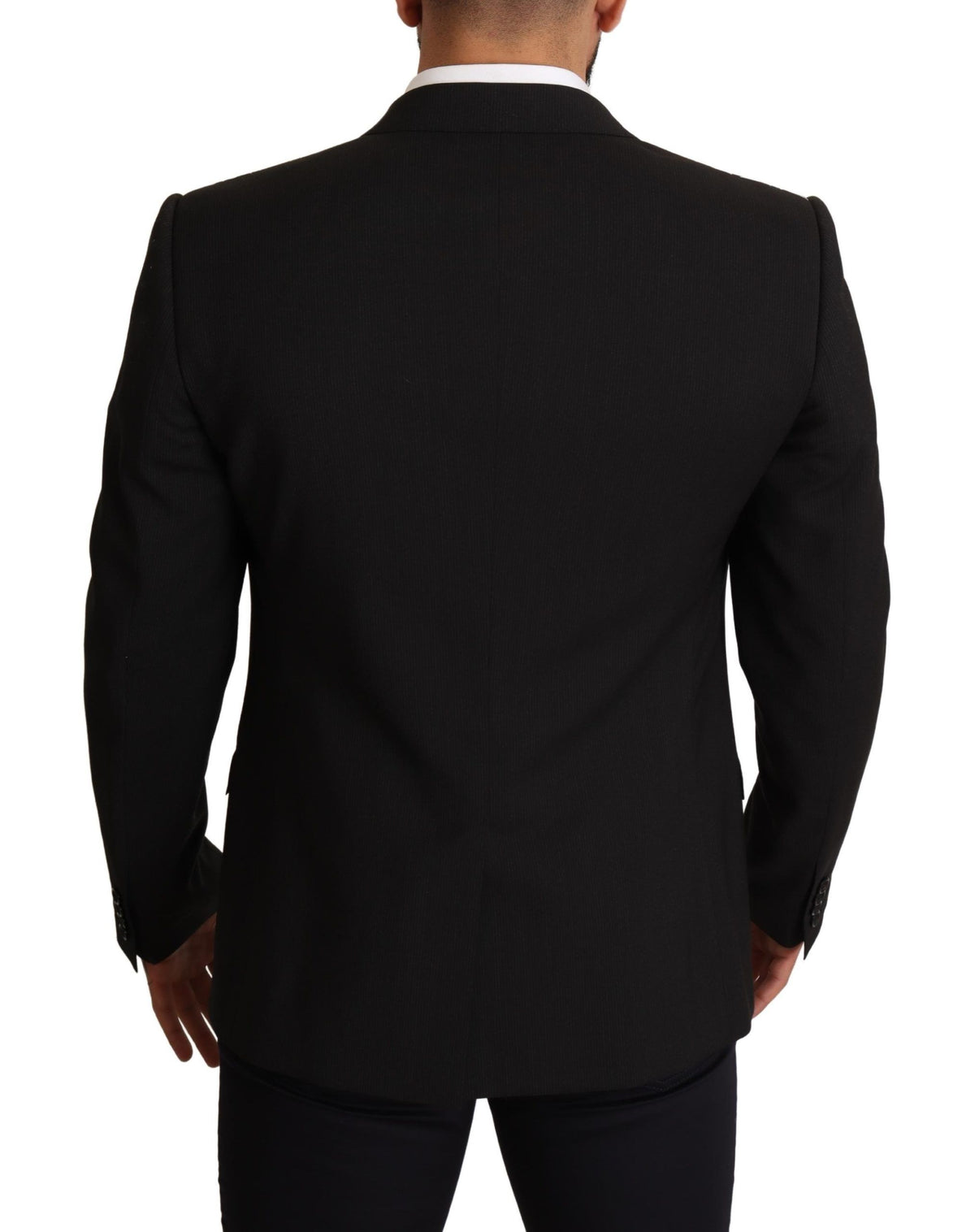 Dolce & Gabbana Black Striped MARTINI Jacket Men's Blazer