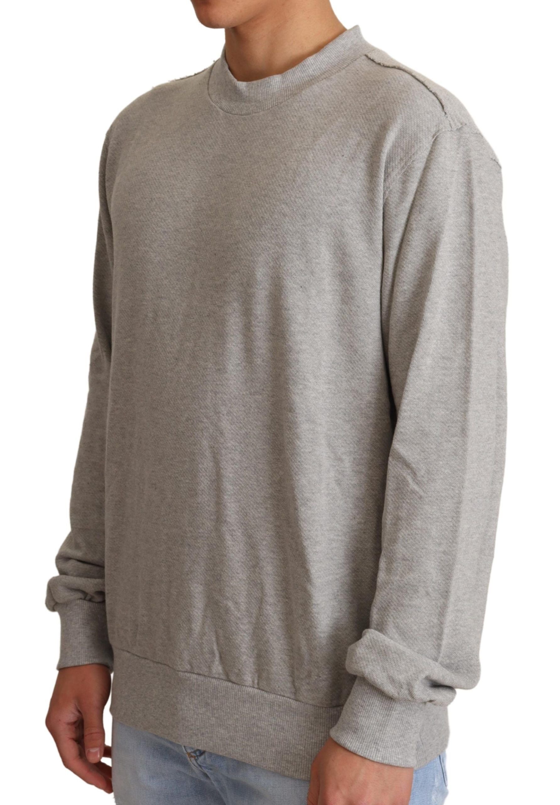 Dolce & Gabbana Sophisticated Gray Crewneck Men's Sweater