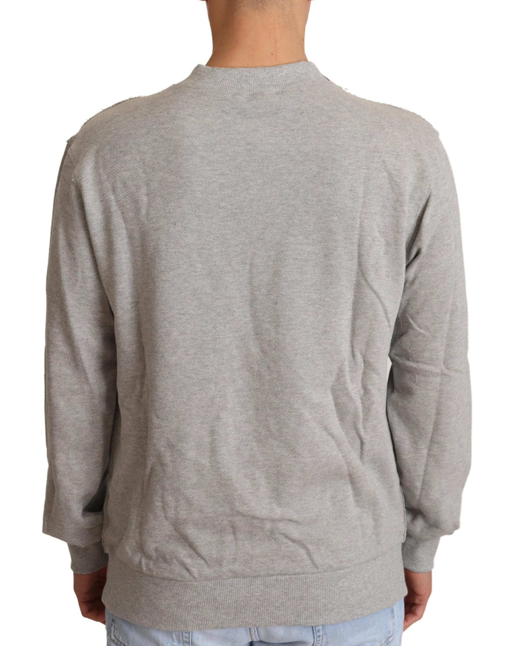 Dolce & Gabbana Sophisticated Gray Crewneck Men's Sweater