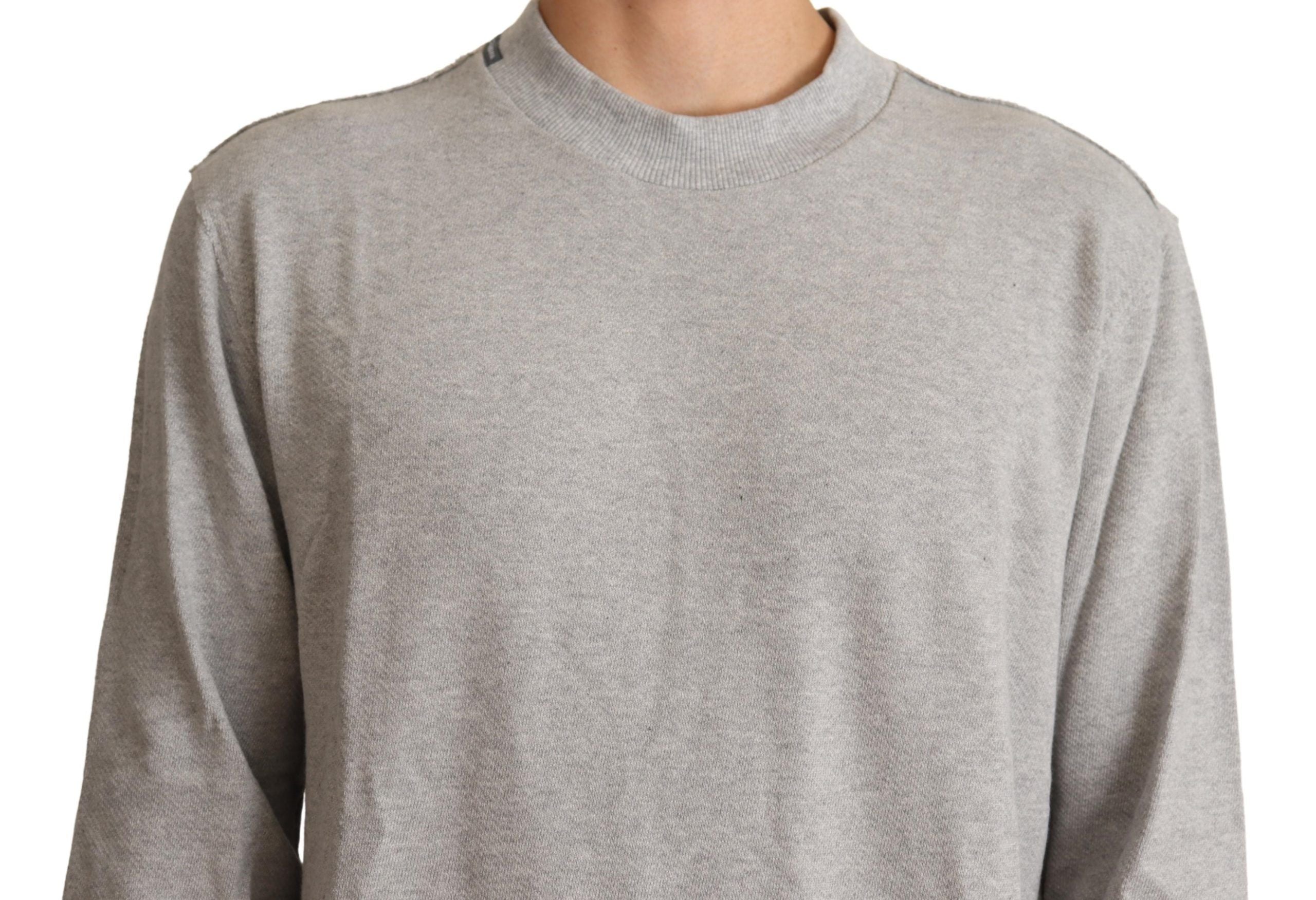 Dolce & Gabbana Sophisticated Gray Crewneck Men's Sweater