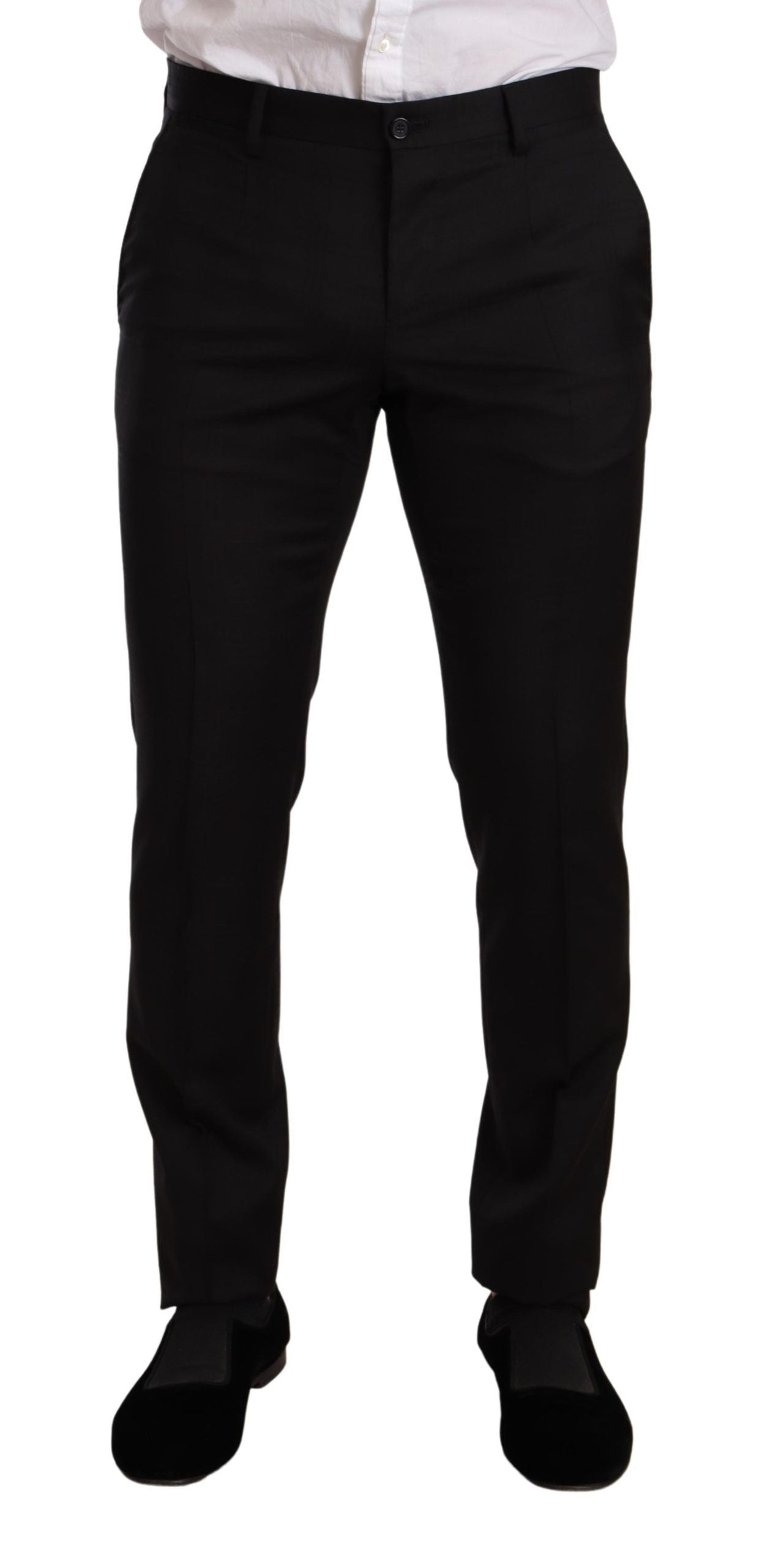 Dolce & Gabbana Dark Gray Check MARTINI SLIM FIT 2 Piece Men's Suit