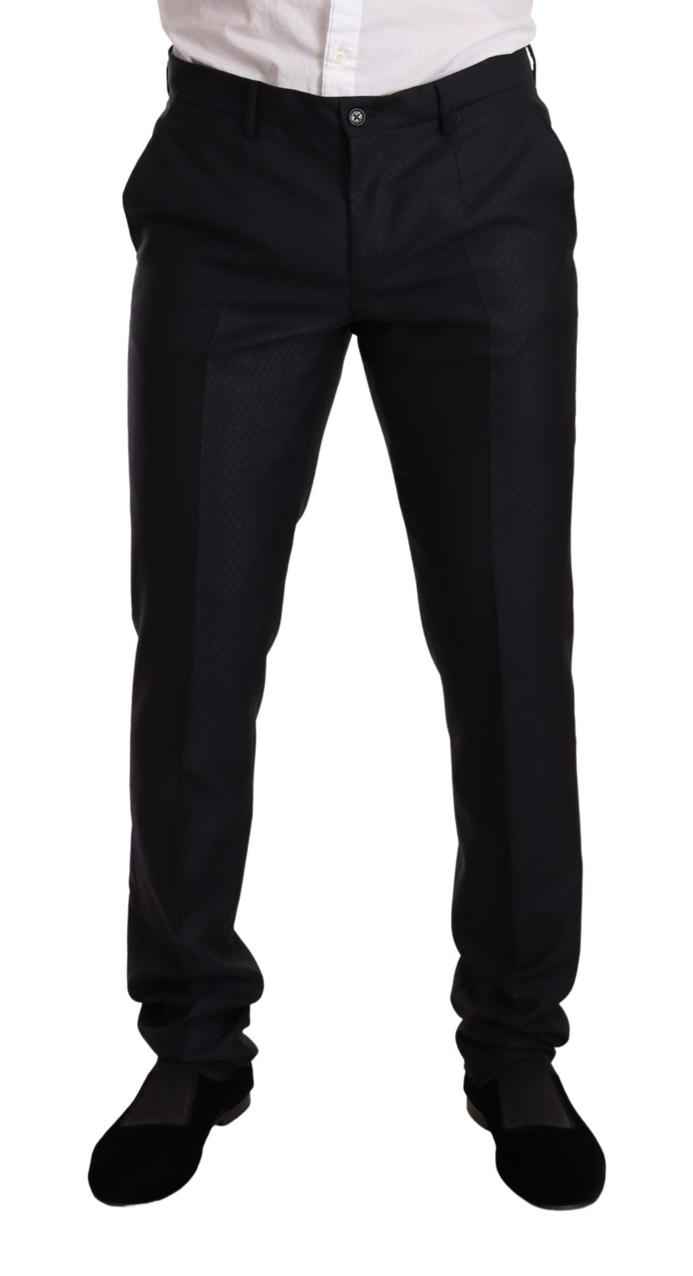 Dolce & Gabbana Blue Pattern MARTINI SLIM FIT 2 Piece Men's Suit