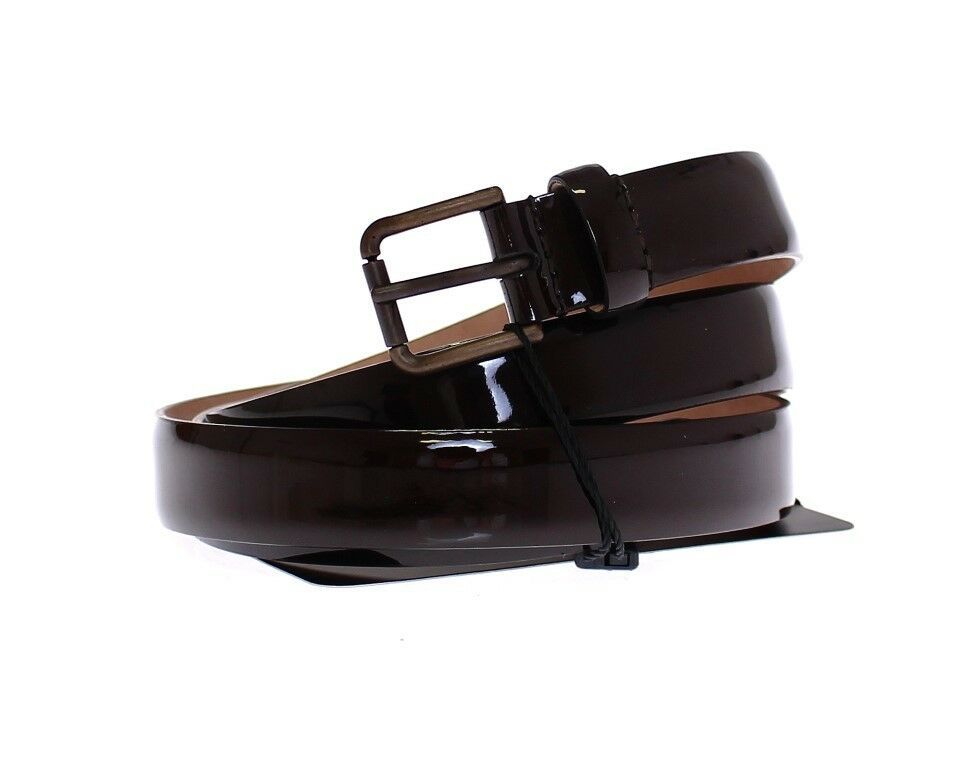 Dolce & Gabbana Brown Leather Logo Women's Cintura Women's Belt