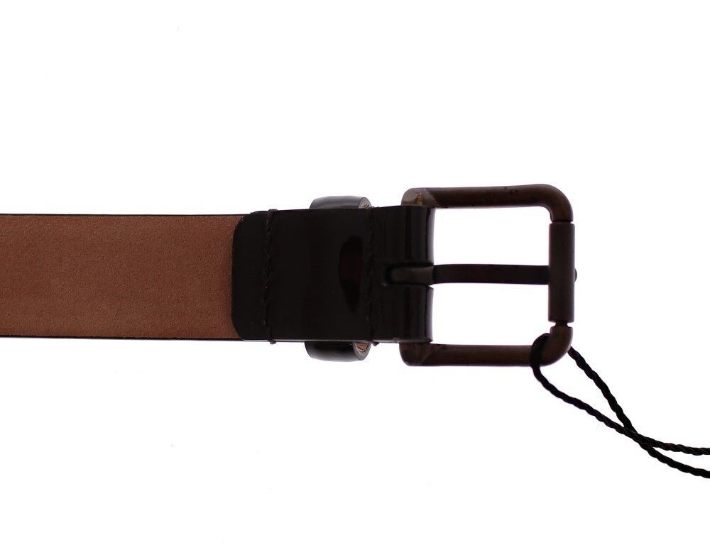 Dolce & Gabbana Brown Leather Logo Women's Cintura Women's Belt