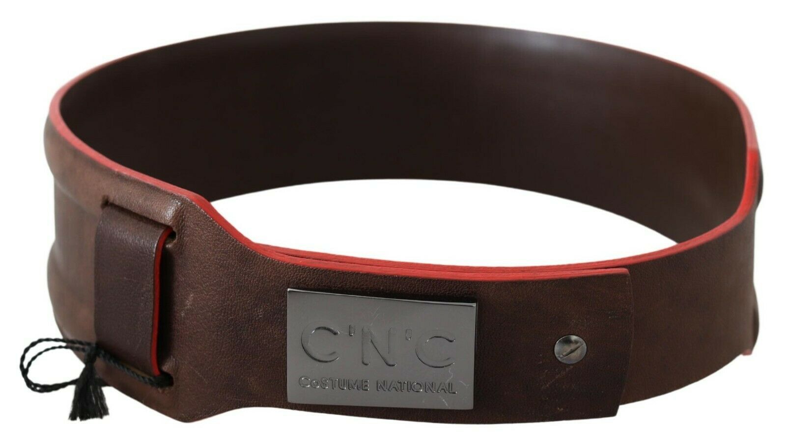 Costume National Dark Brown Genuine Leather Women's Belt