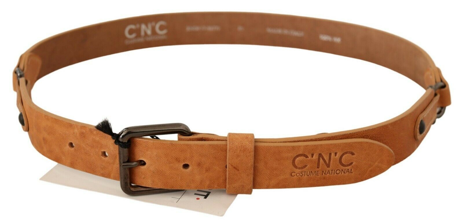 Costume National Light Brown Buckle Waist Women's Belt