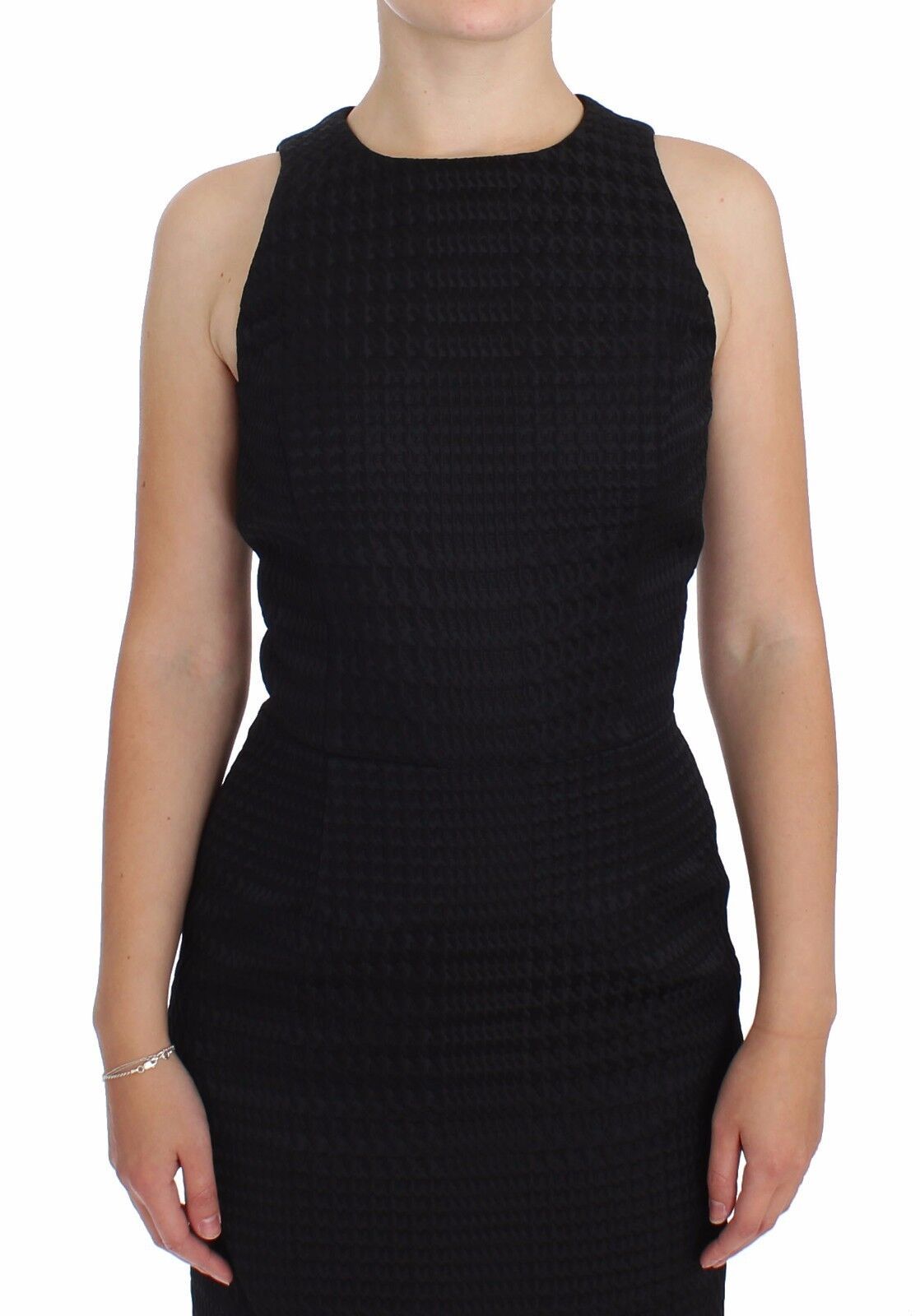 DAIZY SHELY Black Sheath Party Evening Knee Length Women's Dress