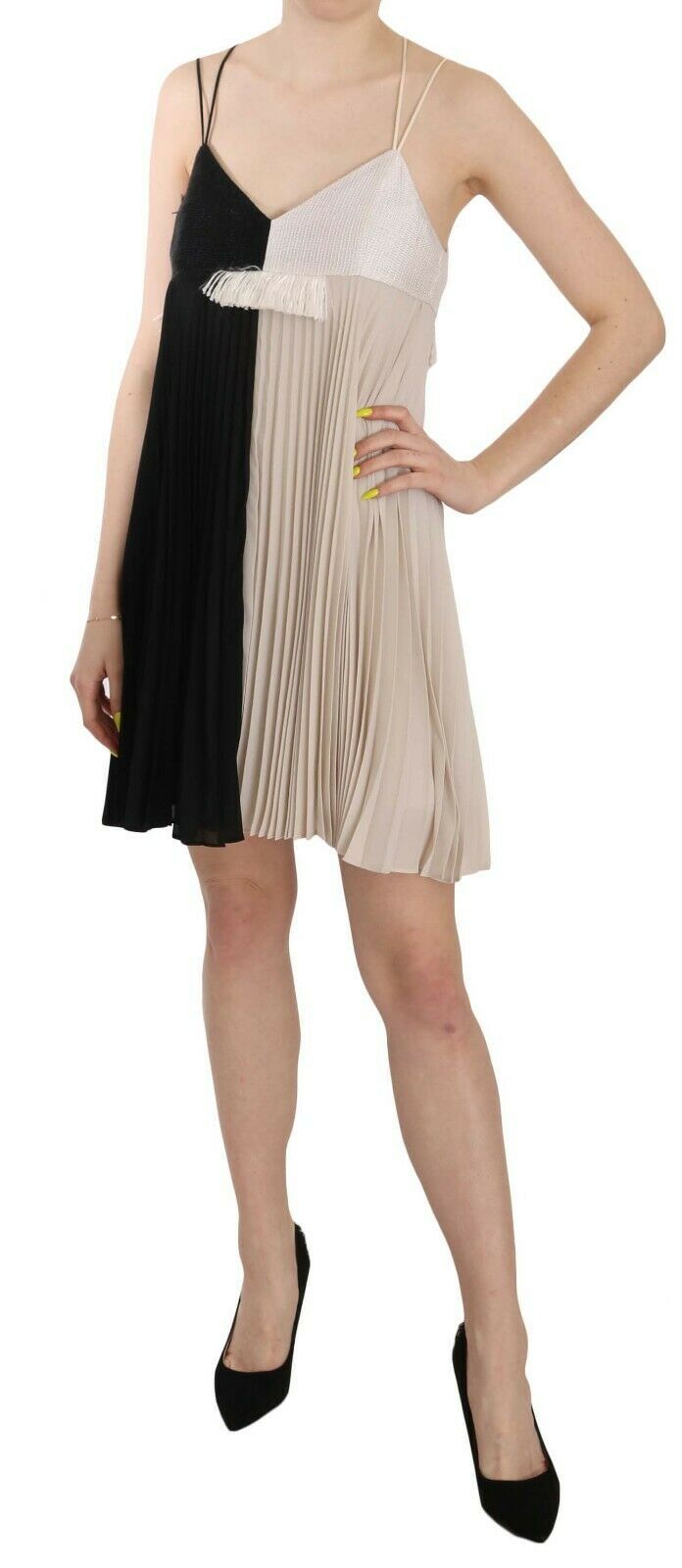 PINKO Chic Plunging A-Line Princess Mini Women's Dress