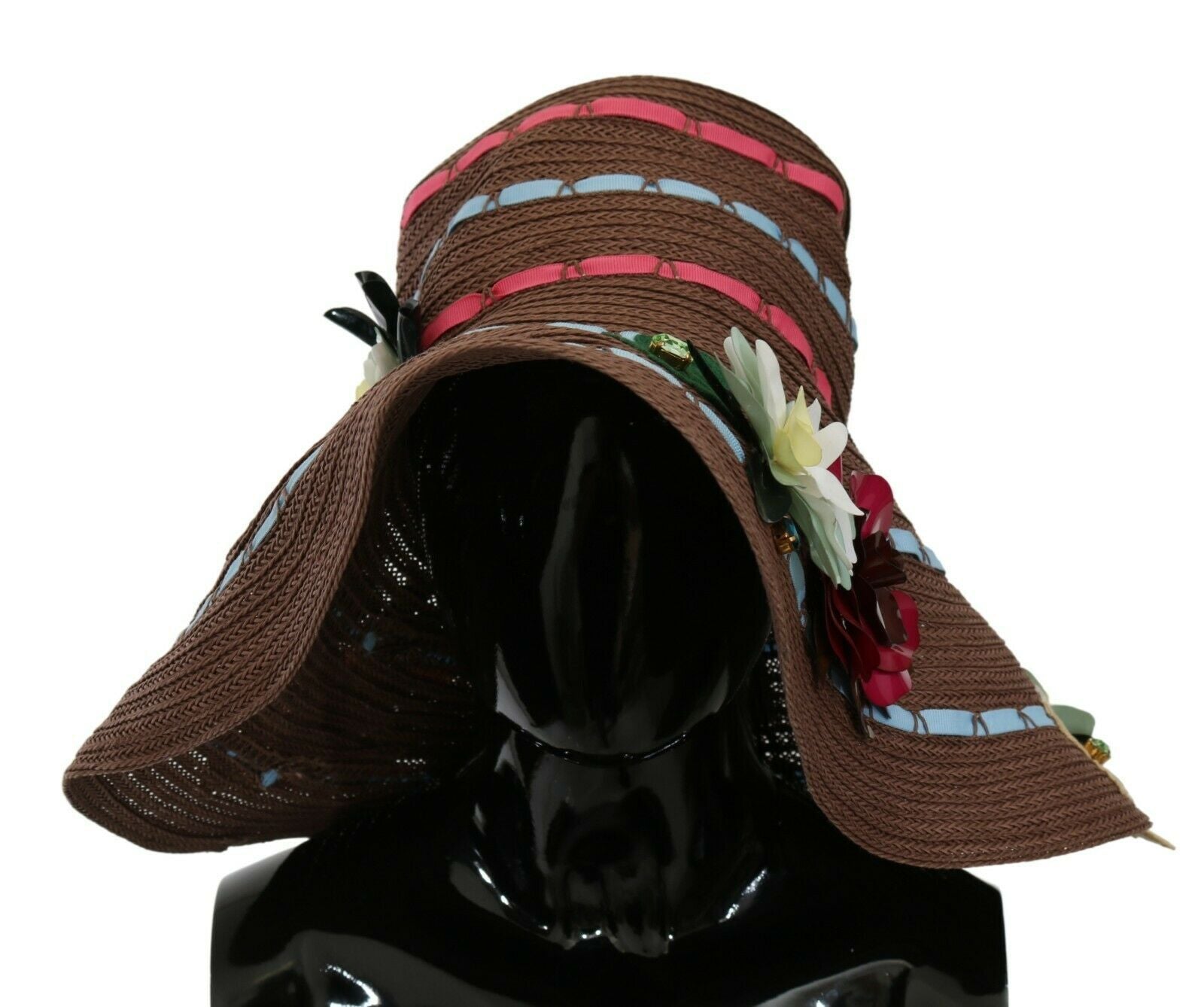 Dolce & Gabbana Elegant Floppy Floral Wide Brim Women's Hat