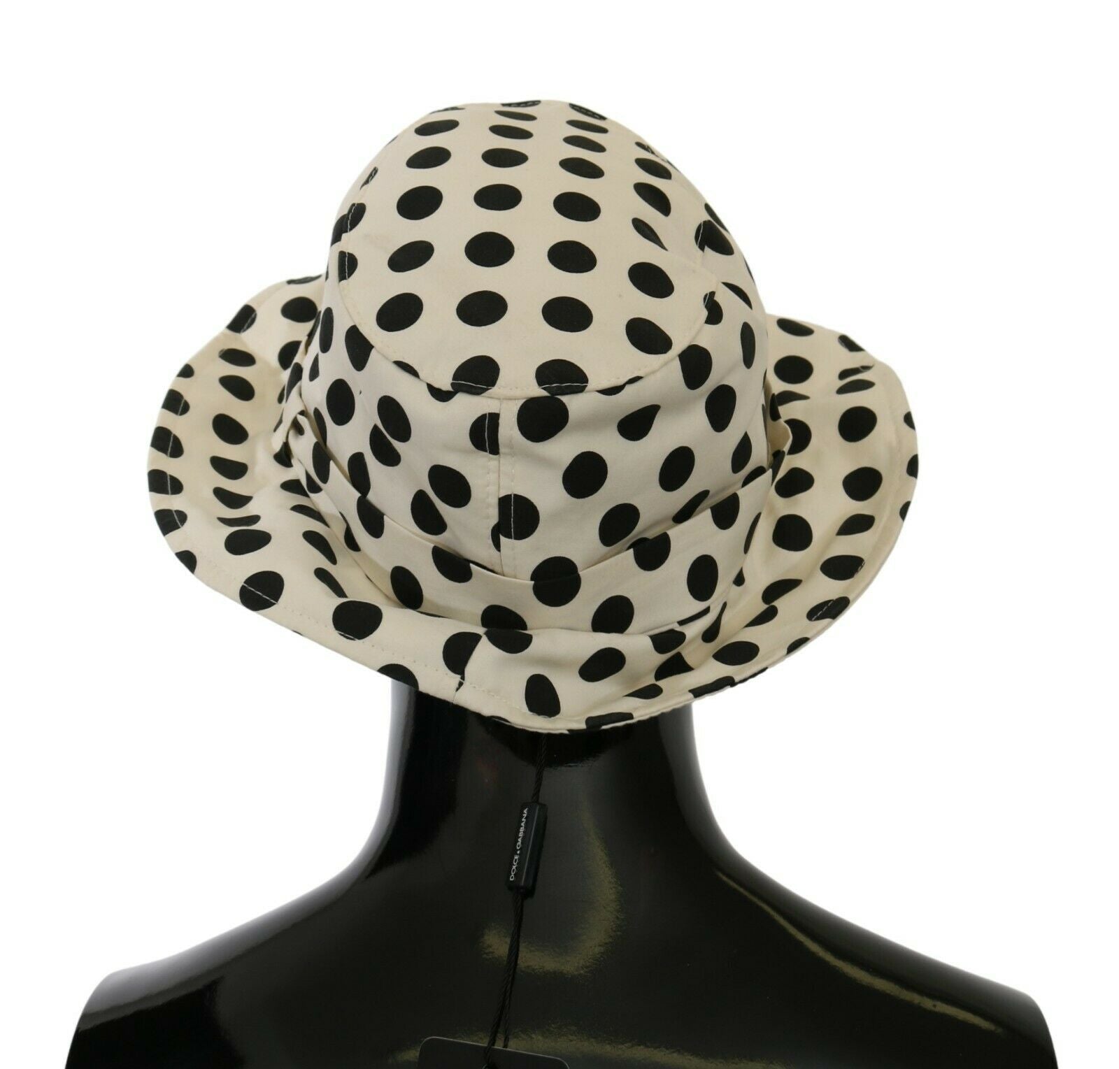 Dolce & Gabbana Chic Black Polka Dot Trilby Women's Hat