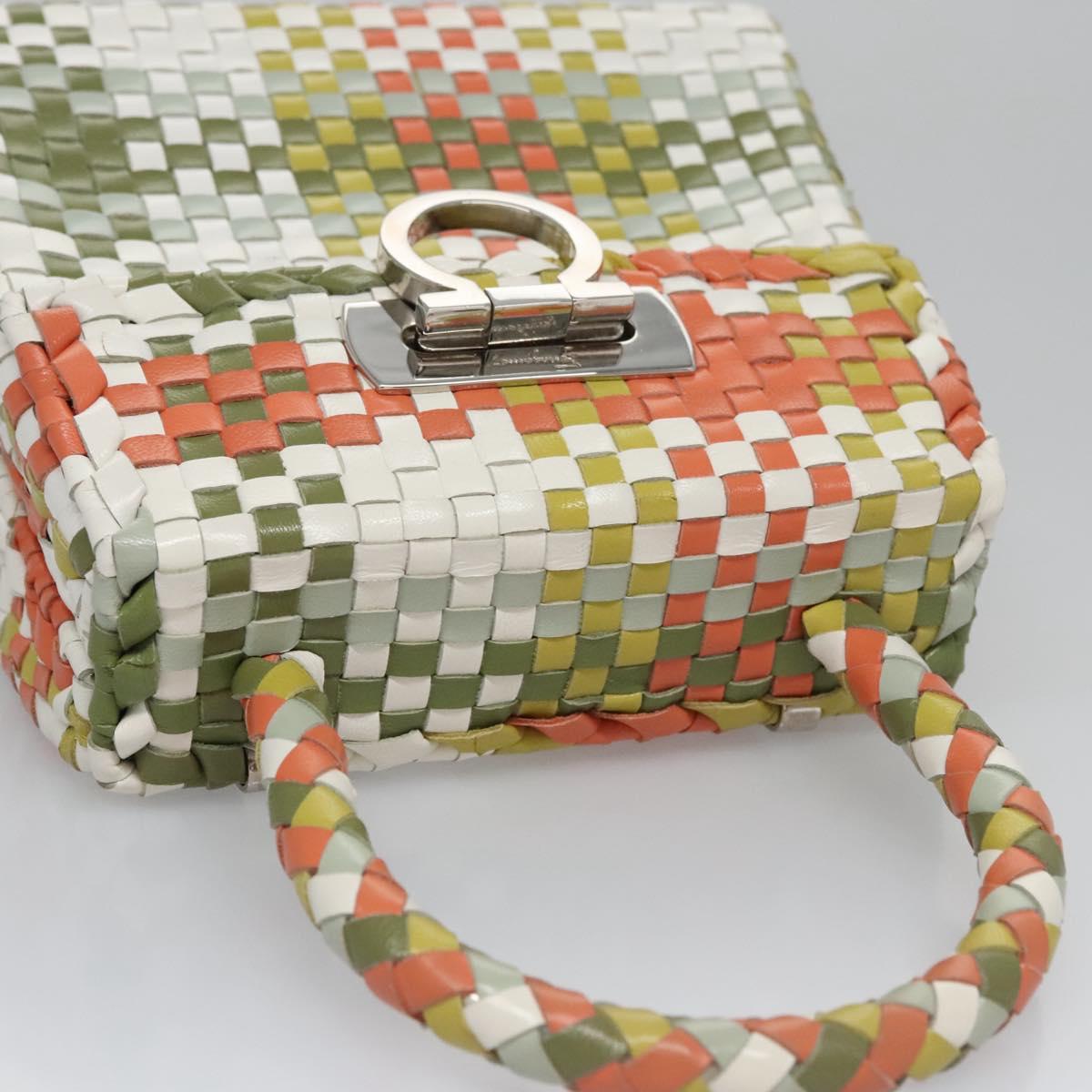 Salvatore Ferragamo Gancini Multicolour Leather Handbag (Pre-Owned)