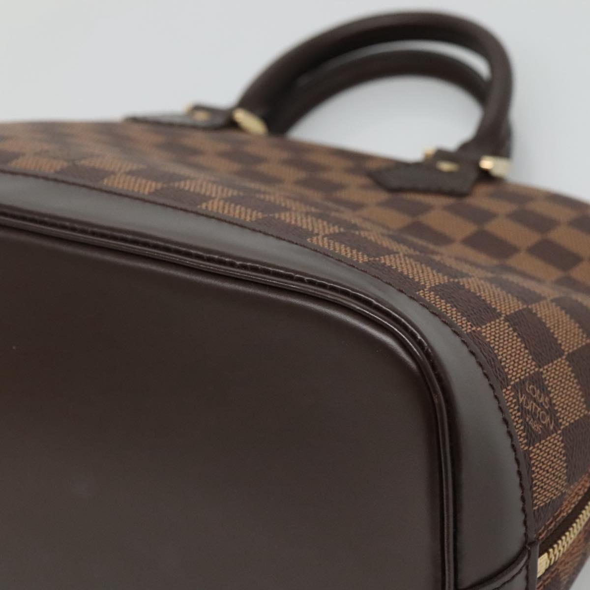 Louis Vuitton Alma Brown Canvas Handbag (Pre-Owned)