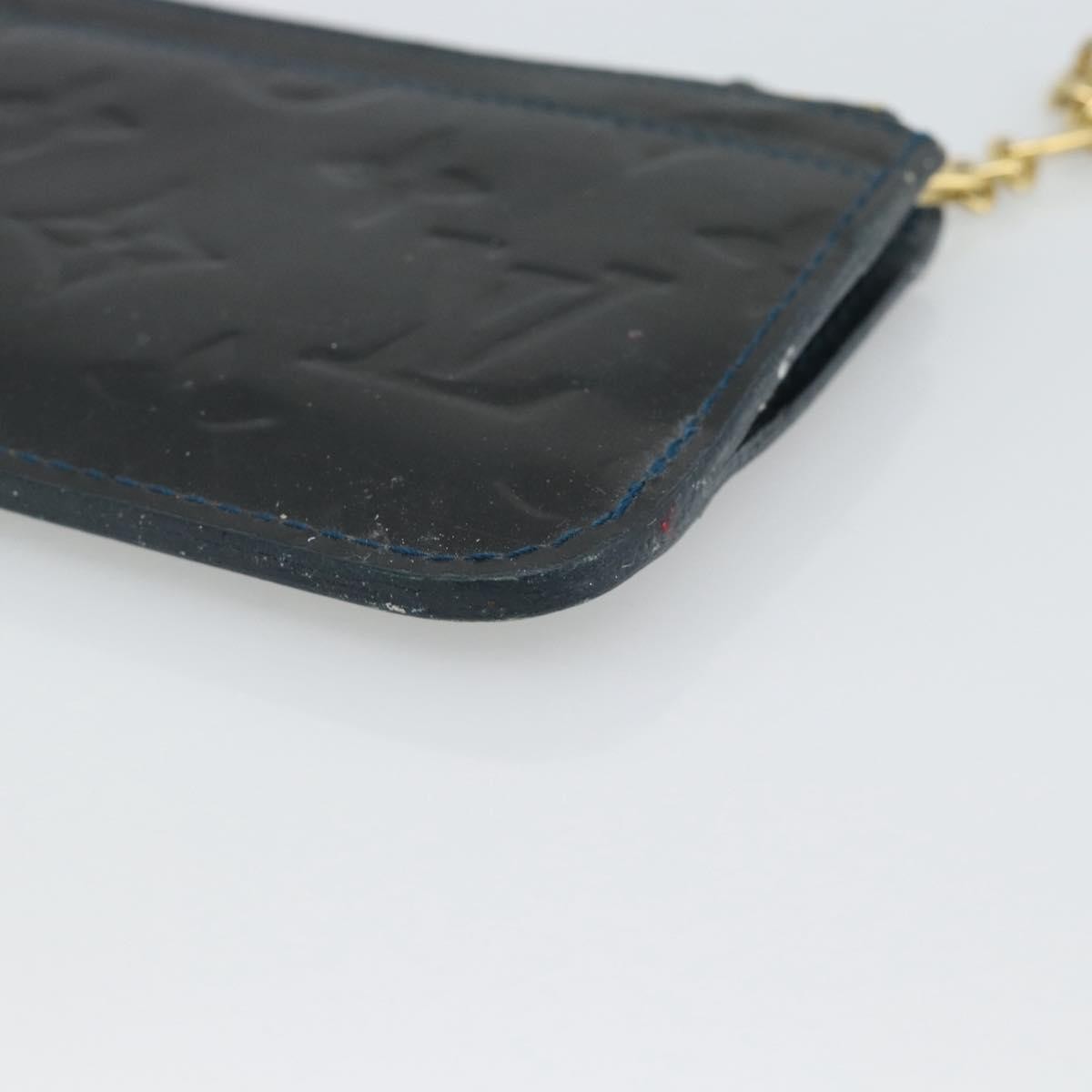 Louis Vuitton Pochette Clés Nm Monogram Vernis Patent Leather Blue Patent_Leather Wallets Accessory (Pre-Owned)