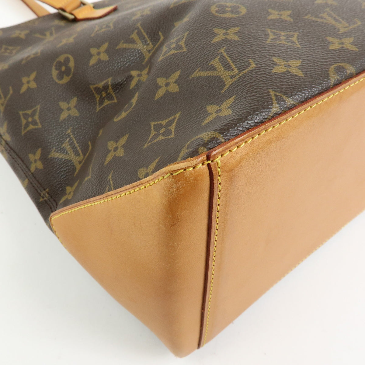 Louis Vuitton Cabas Mezzo Monogram Canvas Brown Canvas Tote Bag Bag (Pre-Owned)