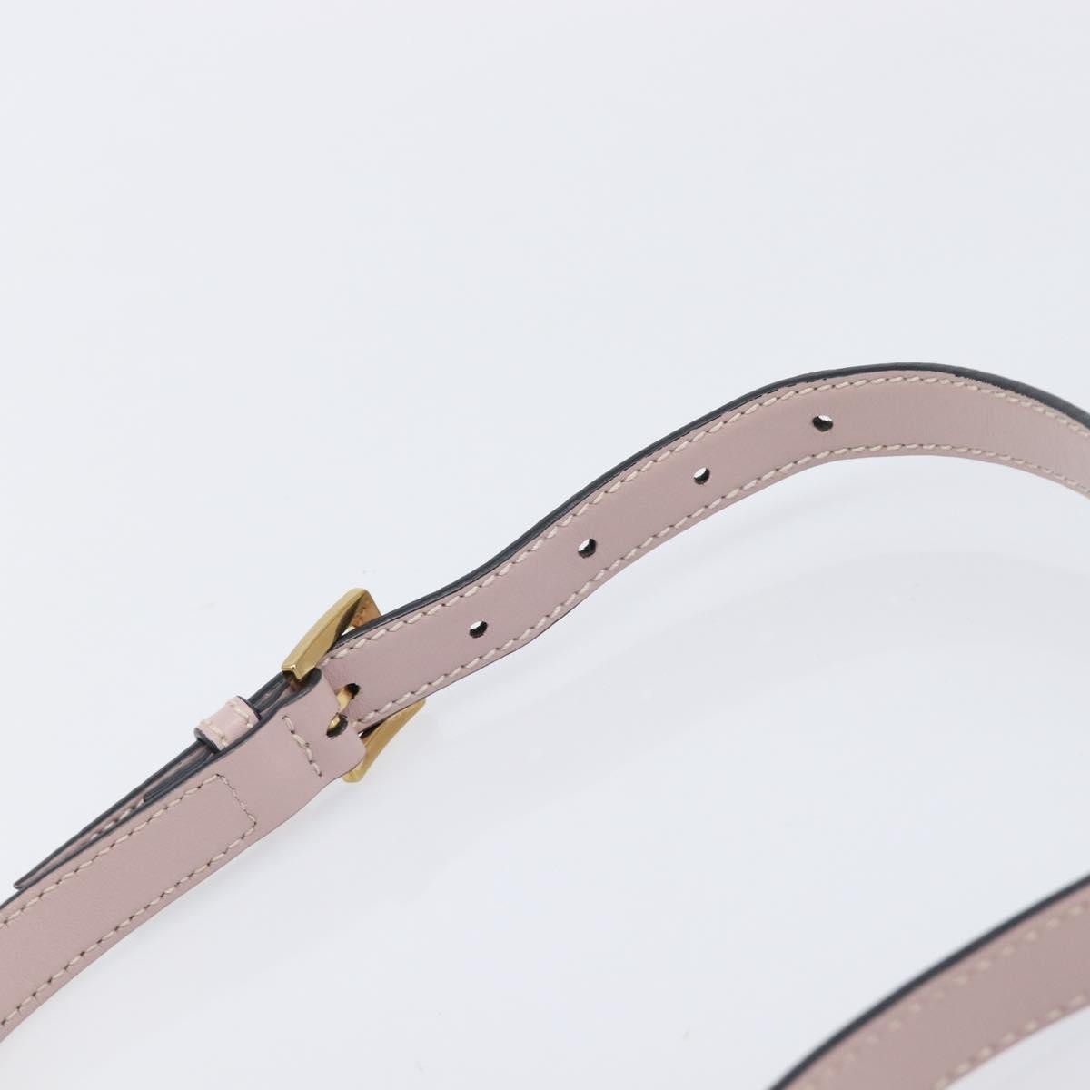 Miu Miu Madras Crystal Flap Leather Pink Leather Crossbody Bag Bag (Pre-Owned)