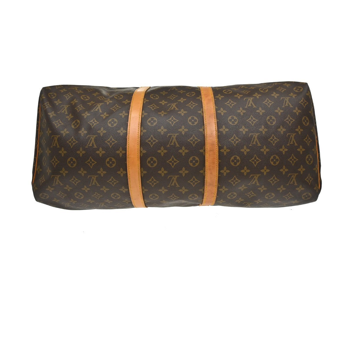 Louis Vuitton Keepall Monogram Brown Canvas Travel Bag Bag (Pre-Owned)