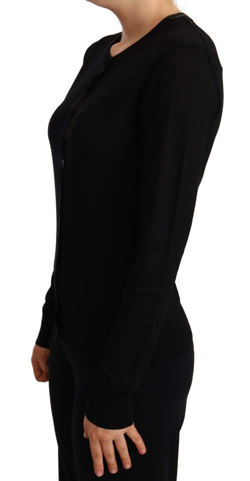 Dolce & Gabbana Black Crewneck Pullover STAFF Sweater Women's Wool