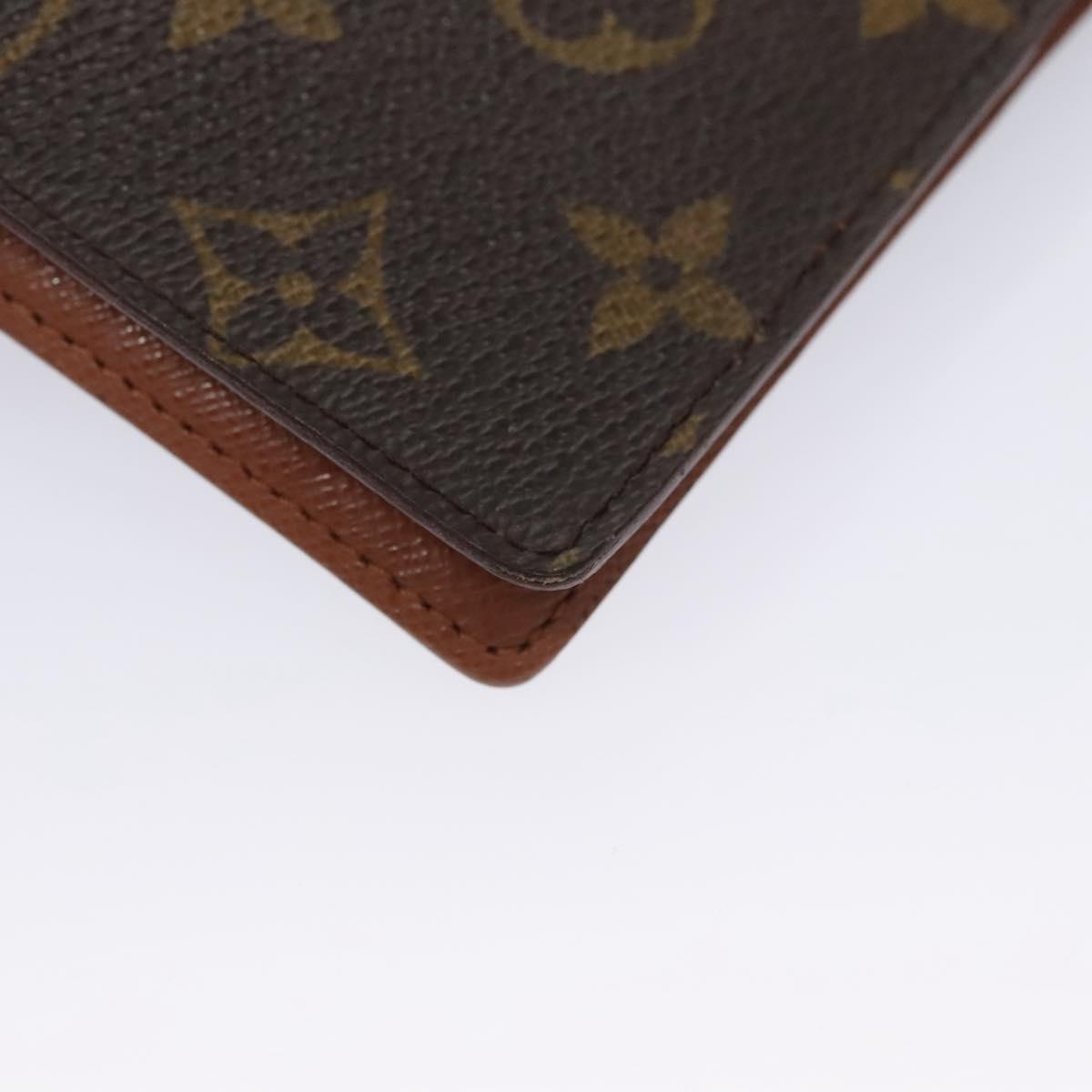 Louis Vuitton Couverture Agenda Fonctionnel Pm Brown Canvas Wallet (Pre-Owned)