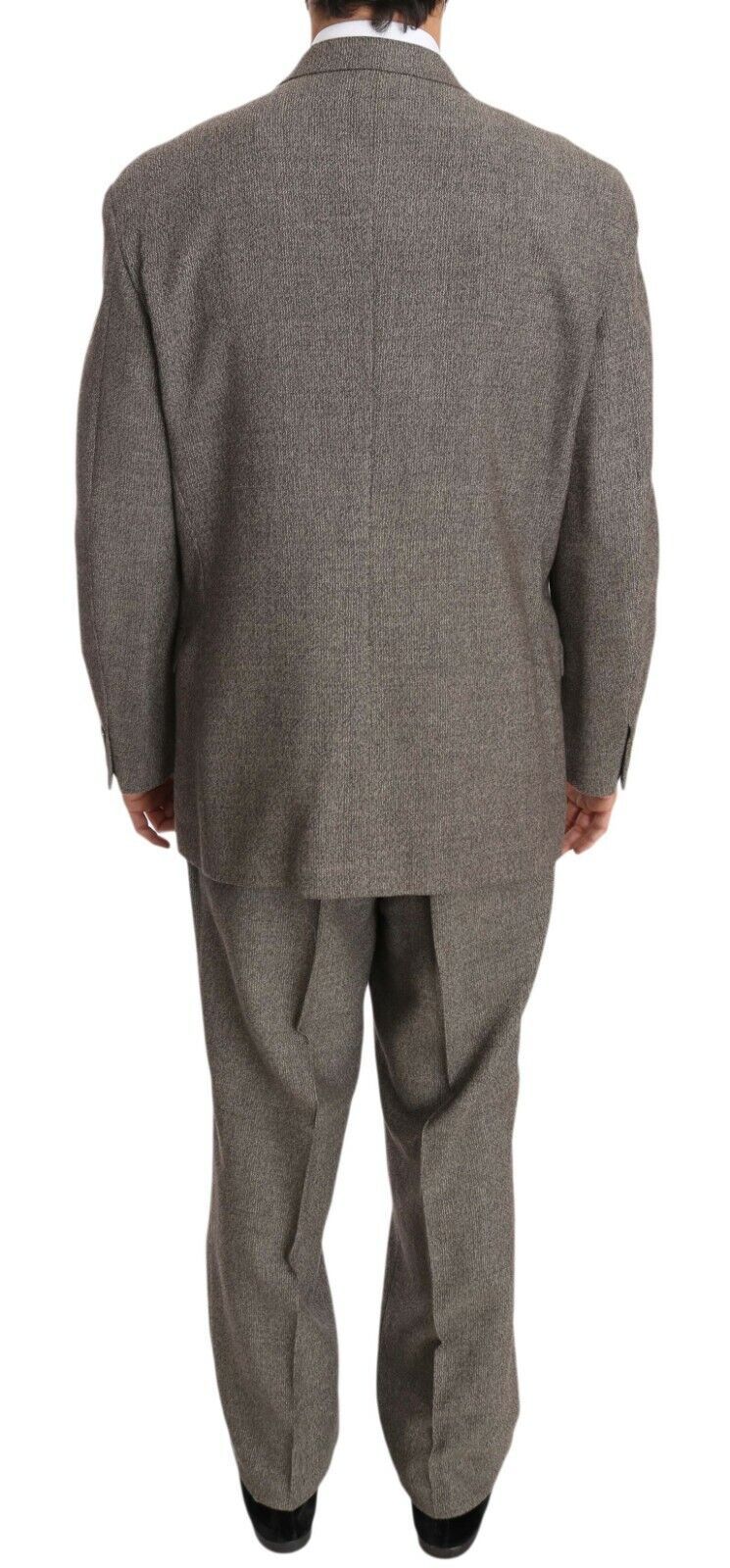 Fendi Brown Wool Regular Single Breasted Men's Suit
