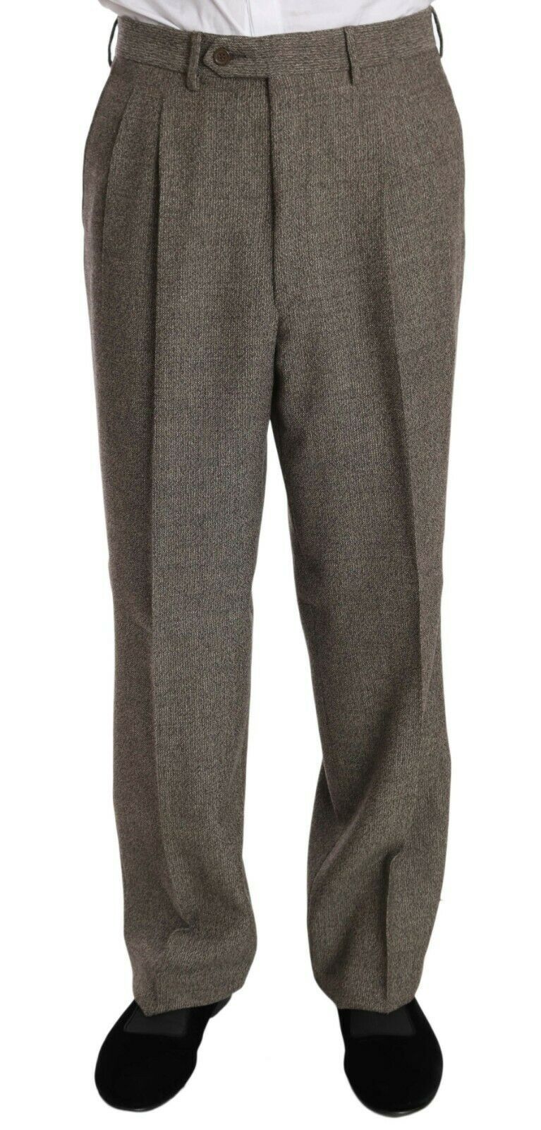 Fendi Brown Wool Regular Single Breasted Men's Suit