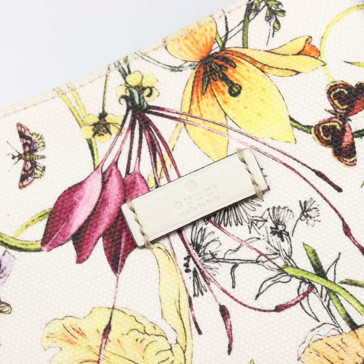 Gucci Open Flora Canvas Multicolour Canvas Tote Bag Bag (Pre-Owned)