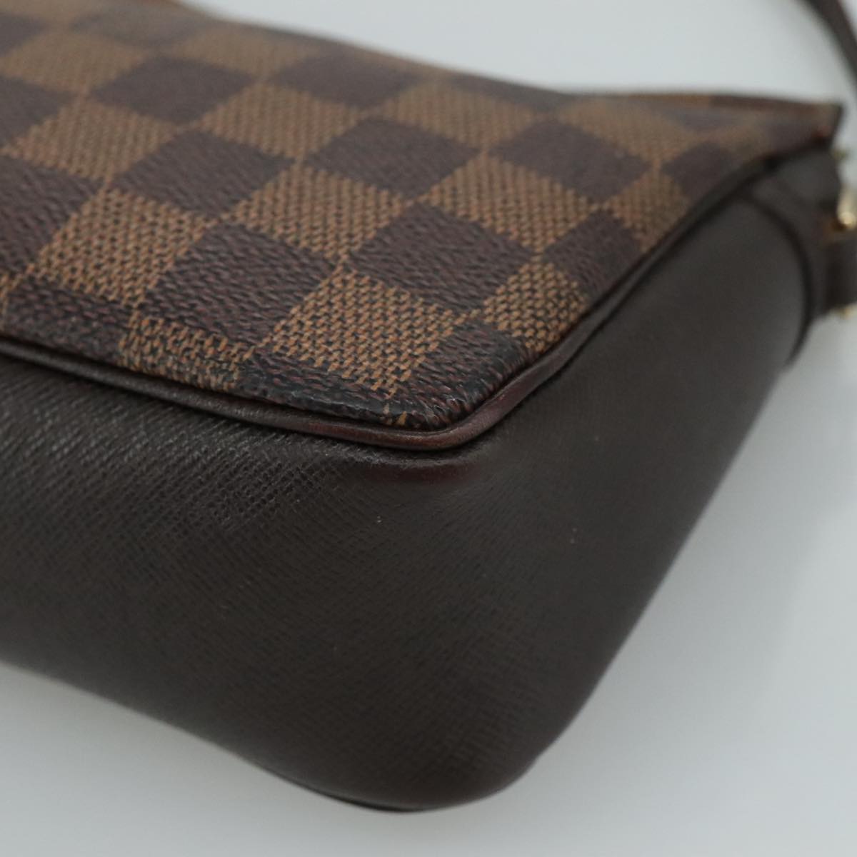 Louis Vuitton Trousse Makeup Brown Canvas Clutch Bag (Pre-Owned)