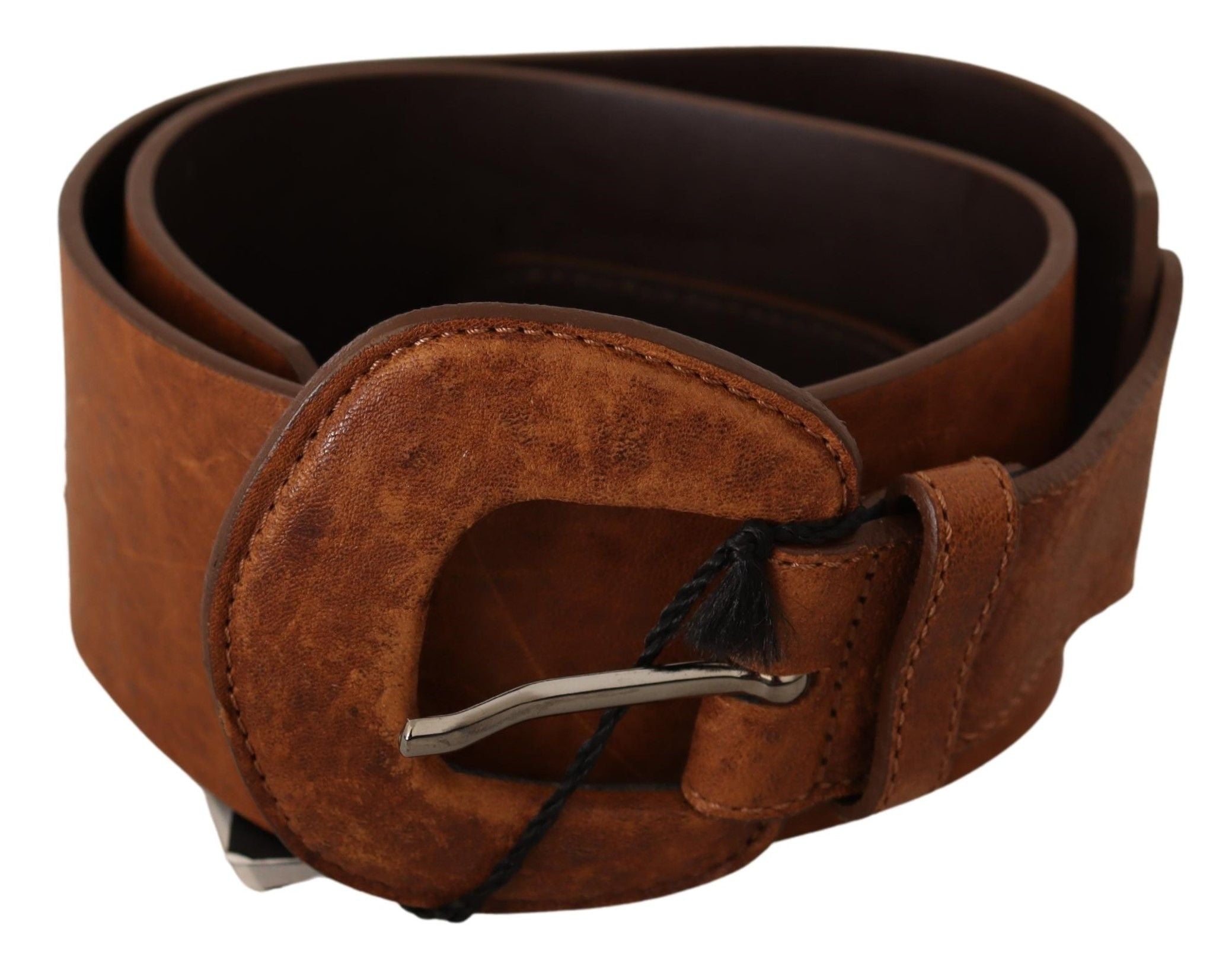 Costume National Elegant Brown Leather Fashion Women's Belt