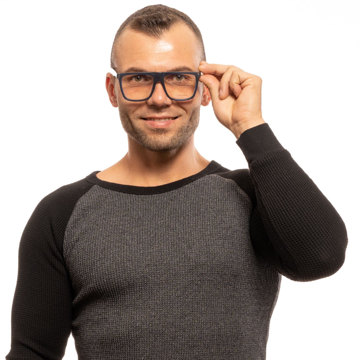 Yohji Yamamoto Blue Plastic Glasses Men's (Frames)