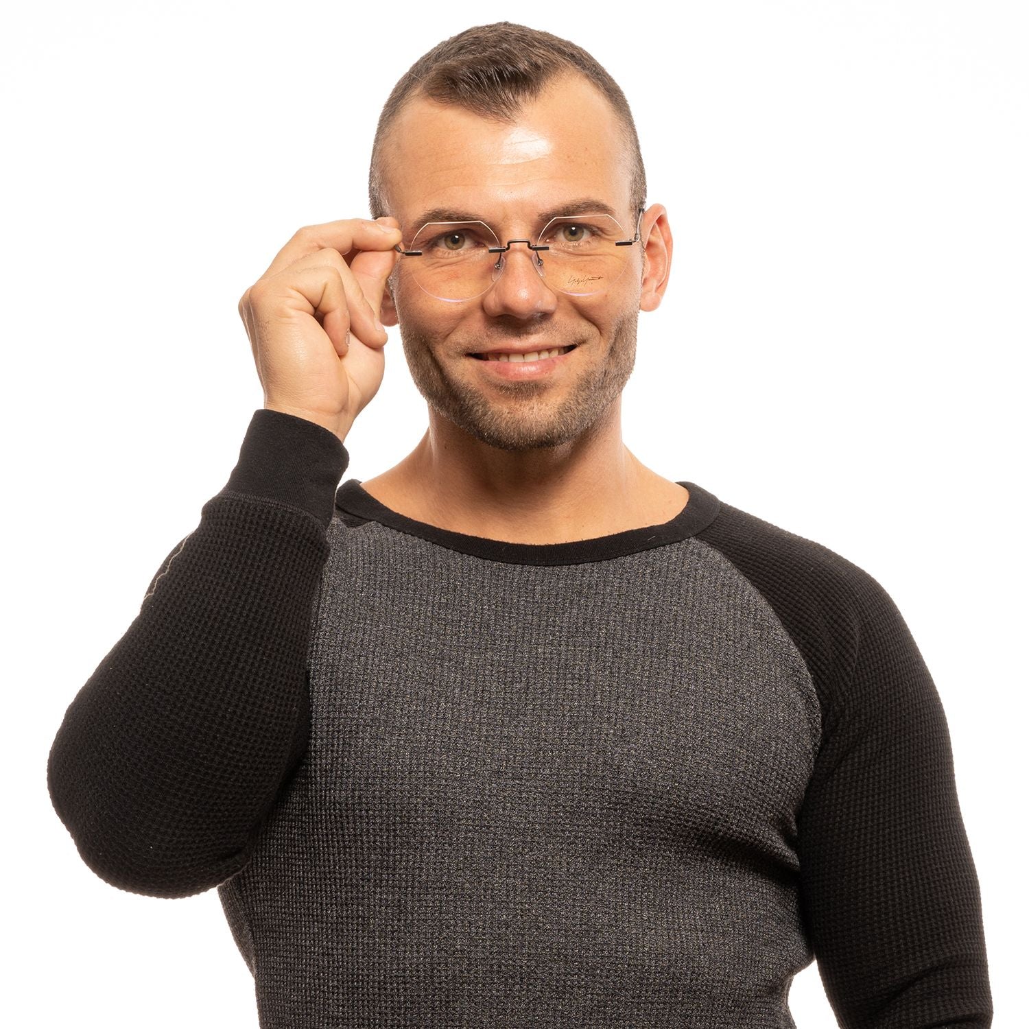 Yohji Yamamoto Gray Metal Glasses Men's (Frames)