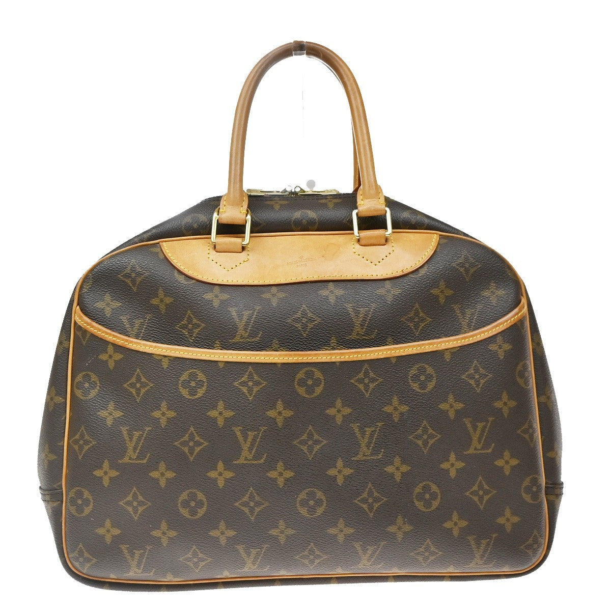 Louis Vuitton Deauville Monogram Canvas Brown Canvas Handbag (Pre-Owned)