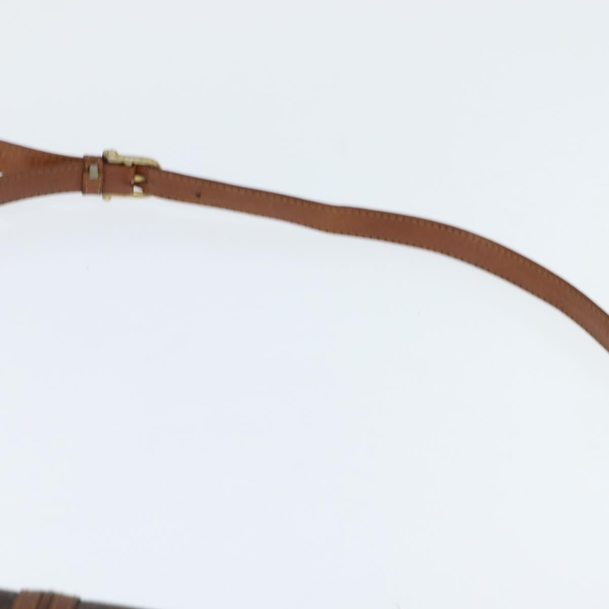 Celine Macadam Shoulder Pvc Leather Brown Pvc Shoulder Bag Bag (Pre-Owned)