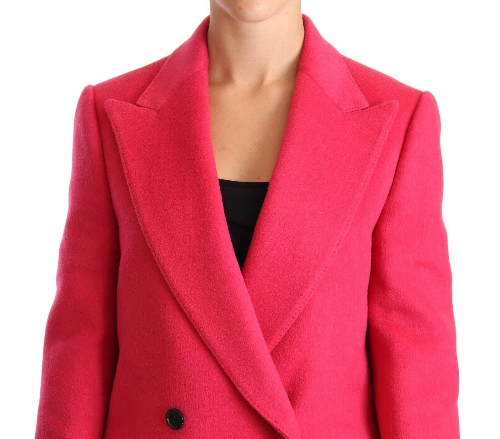 Dolce & Gabbana Pink Double Breasted Trenchcoat Women's Jacket