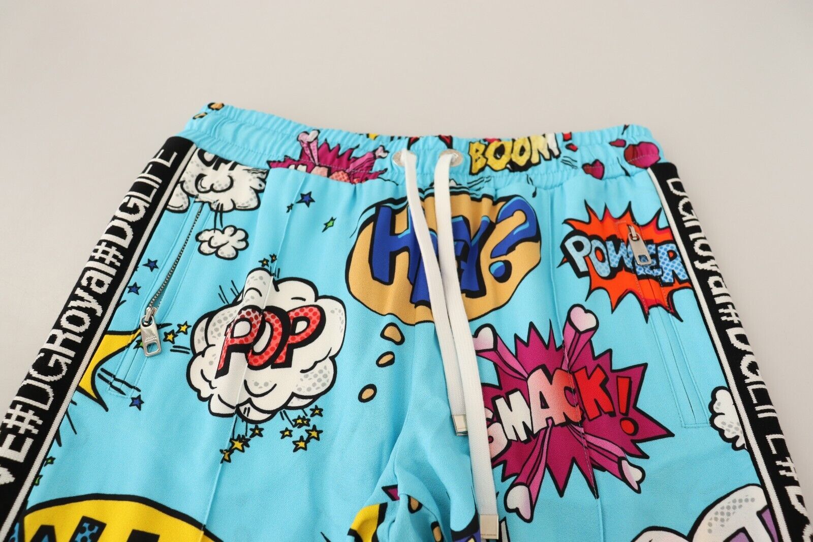 Dolce & Gabbana Chic Cartoon Print Knitted Jogger Women's Pants