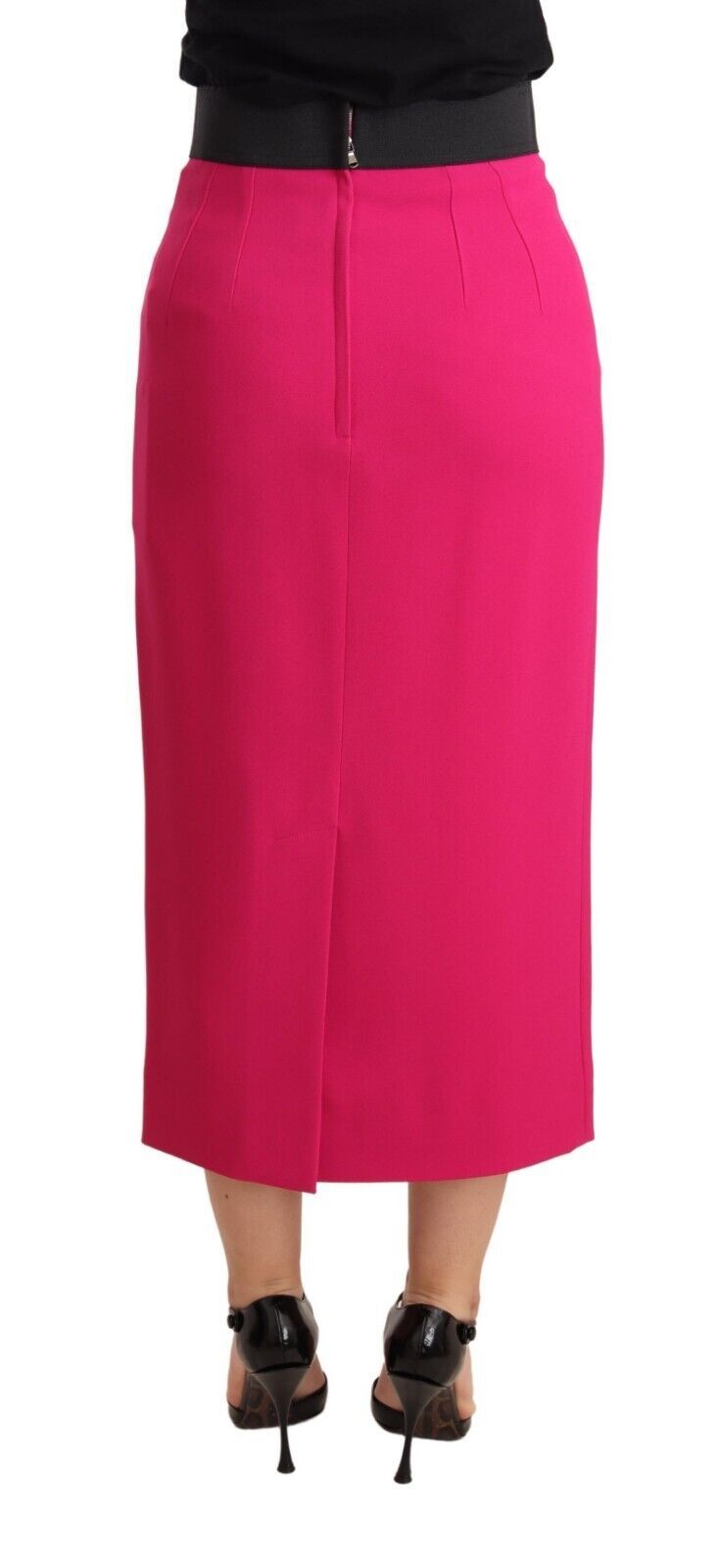 Dolce & Gabbana Elegant High-Waisted Pencil Skirt in Women's Pink