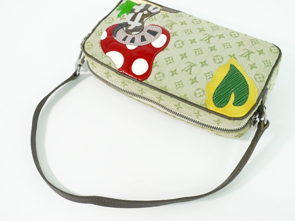 Louis Vuitton Conte De Fees Pochette Monogram Patchwork Khaki Canvas Shoulder Bag Bag (Pre-Owned)