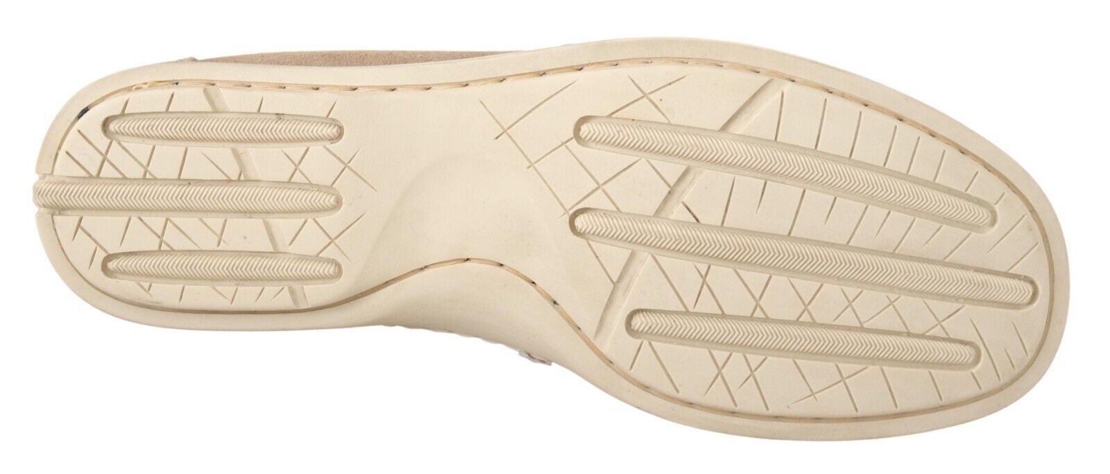 Pollini Beige Suede Low Top Mocassin Loafers Casual Men Men's Shoes