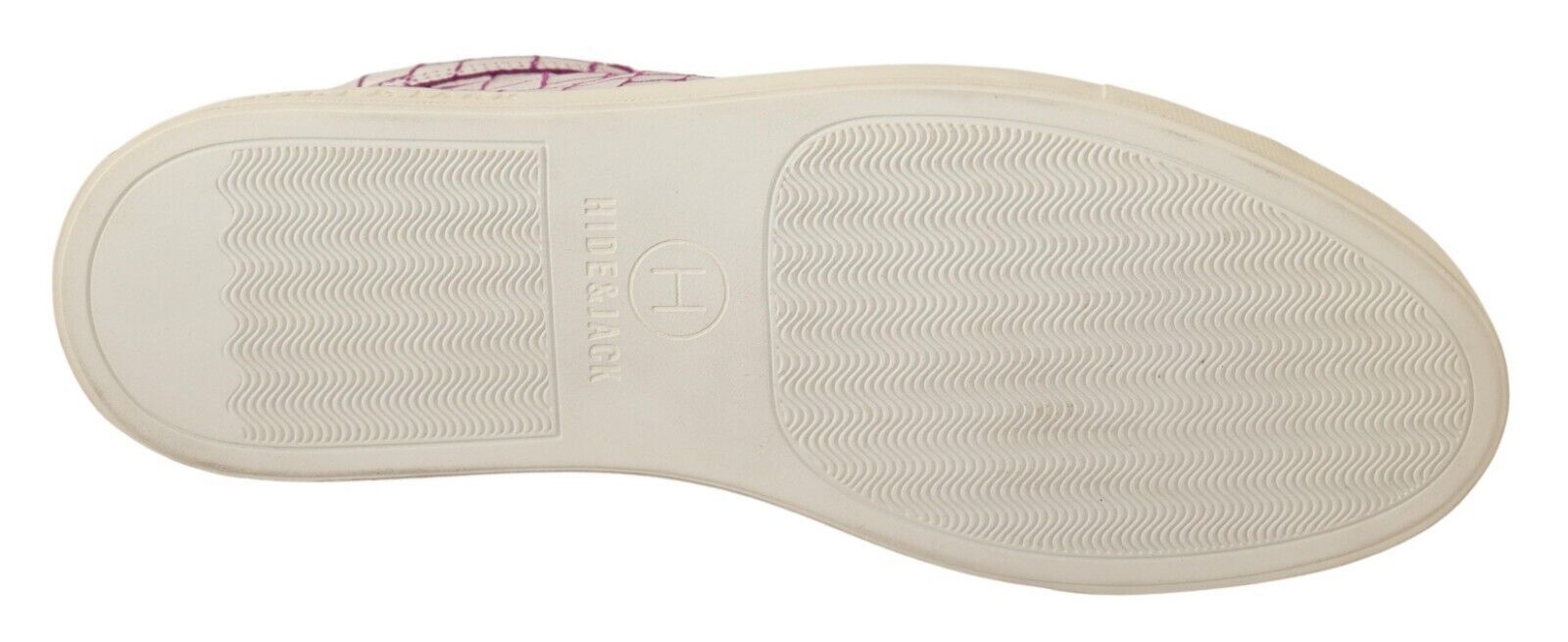 HIDE & JACK White Bordeaux Leather Casual Lace Up Sneakers Men's Shoes