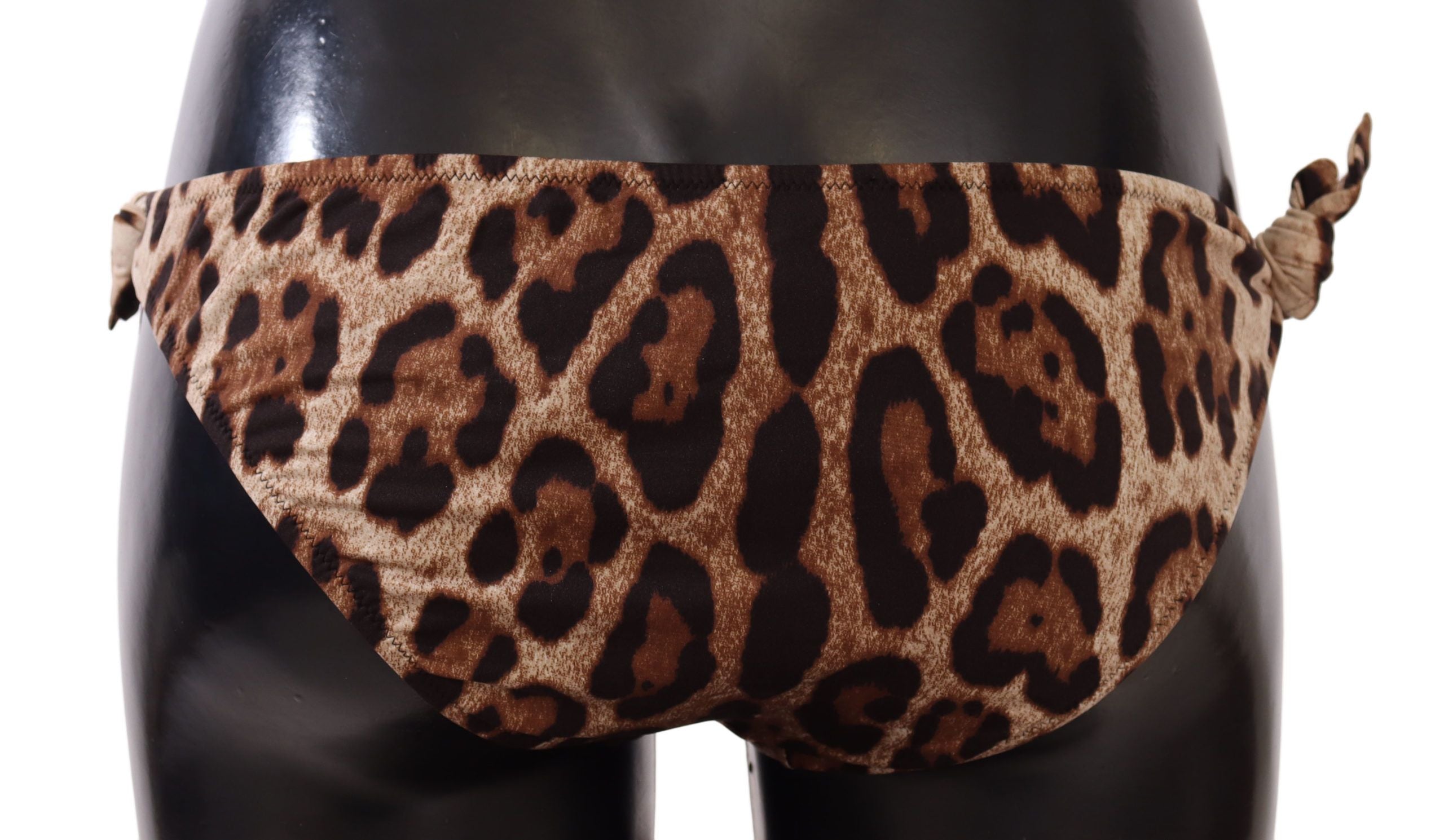 Dolce & Gabbana Elegant Leopard Print Bikini Women's Bottom