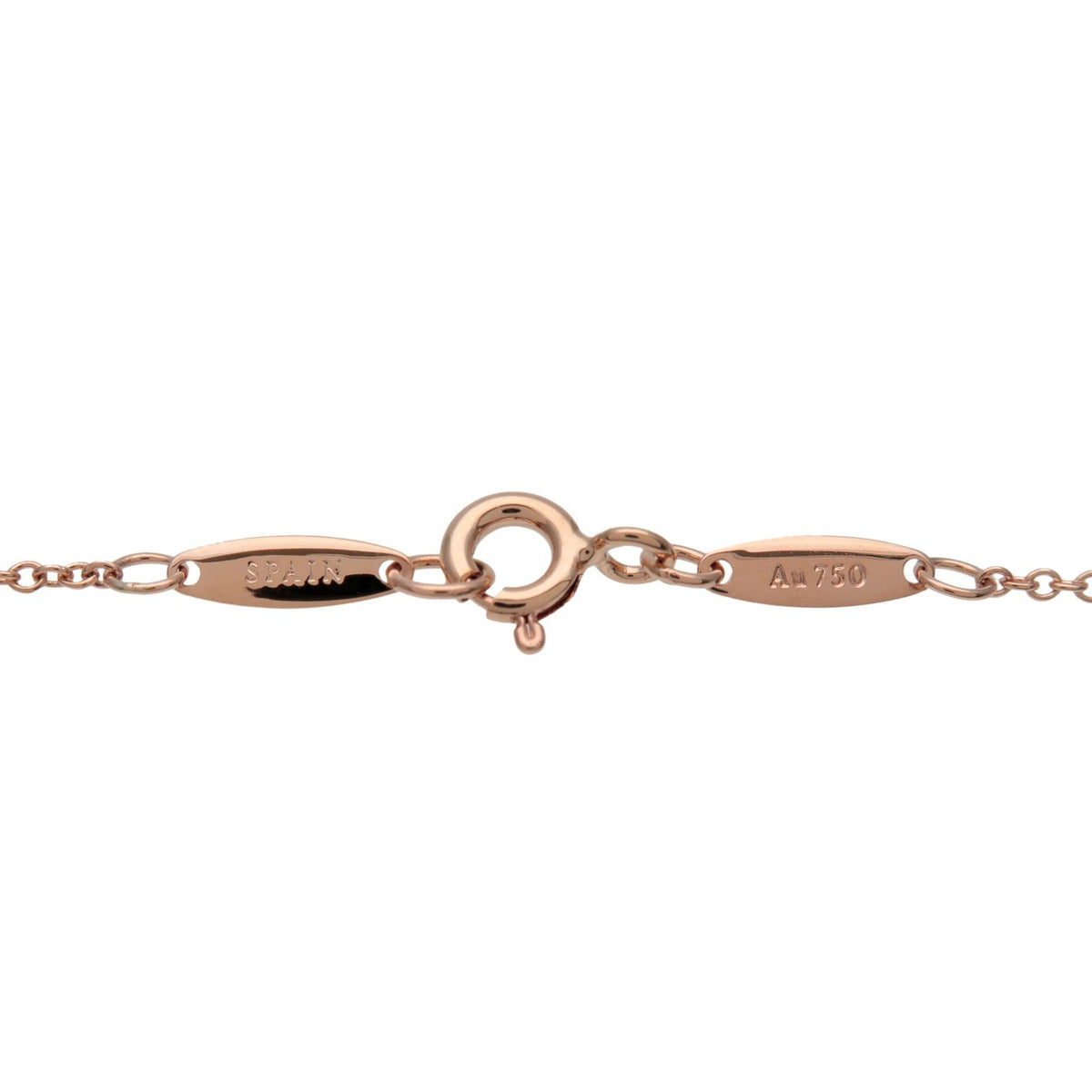 Tiffany & Co. Elsa Peretti Diamonds By The Yard Pendant 18K Rose Gold Gold Rose_Gold Necklace Jewelry (Pre-Owned)
