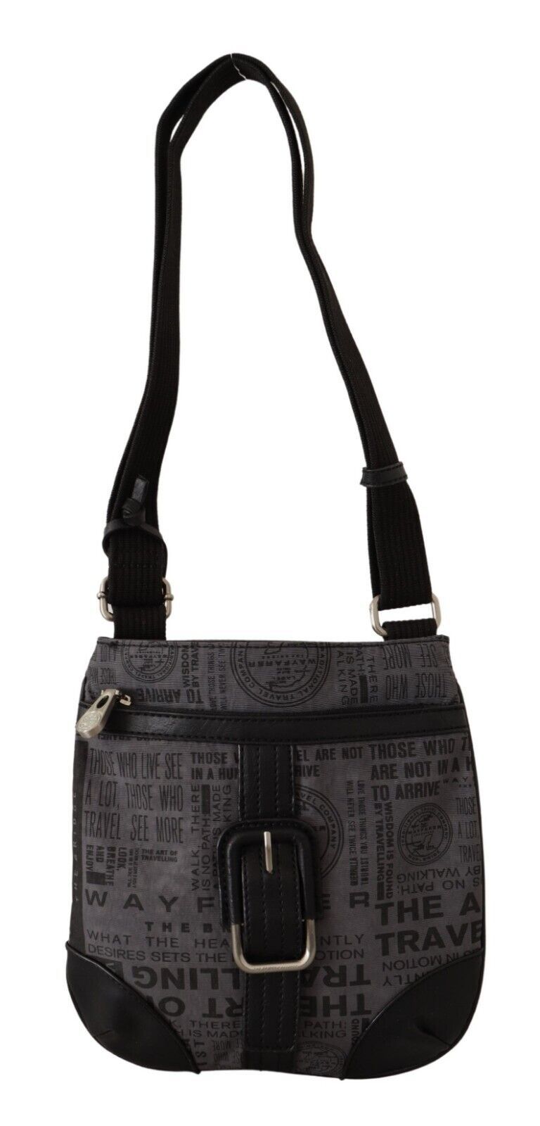WAYFARER Gray Printed Logo Shoulder Crossbody Purse Women's Bag