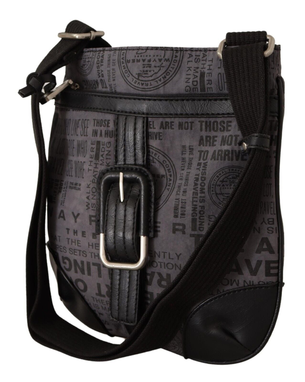 WAYFARER Gray Printed Logo Shoulder Crossbody Purse Women's Bag
