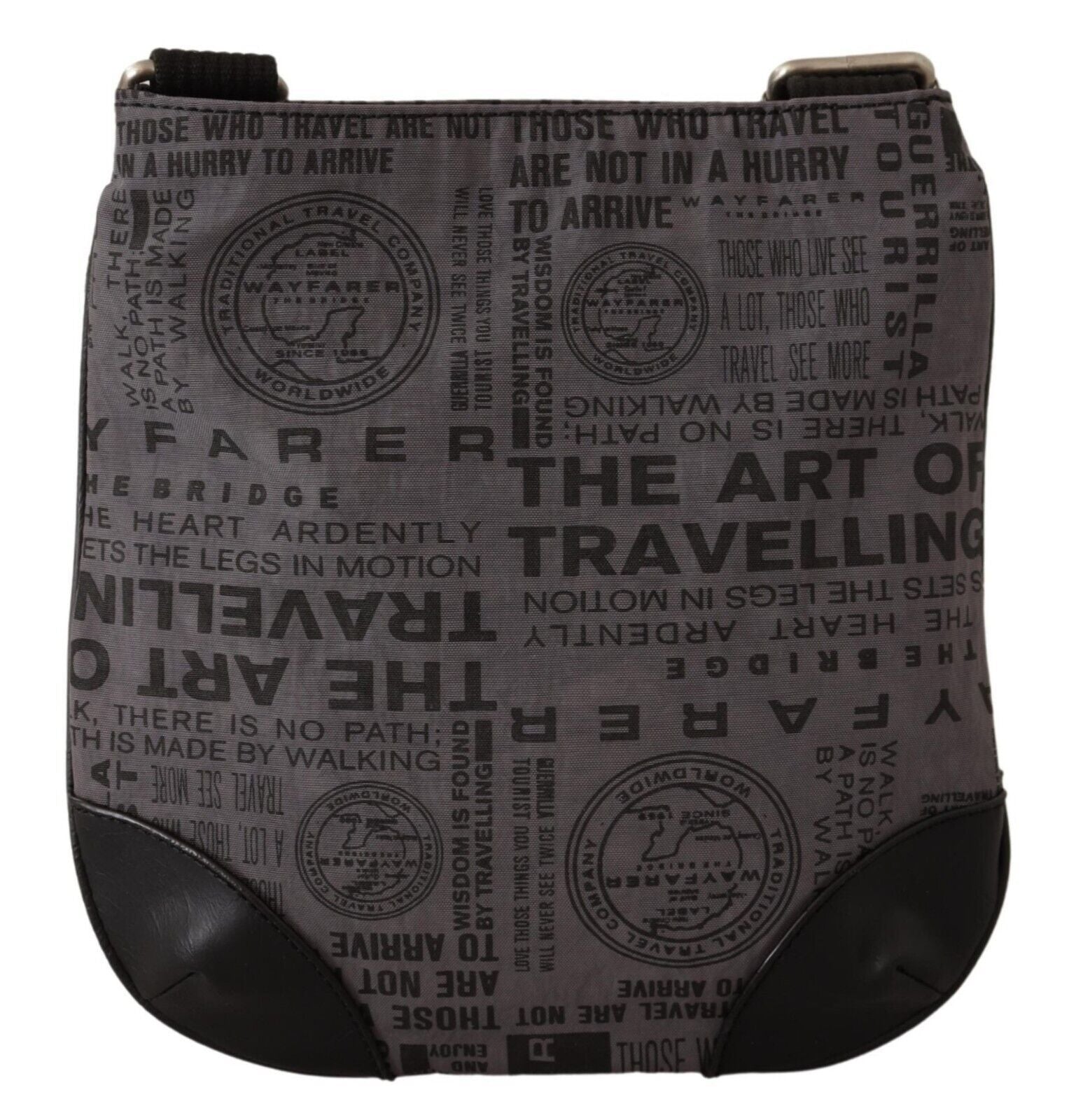 WAYFARER Gray Printed Logo Shoulder Crossbody Purse Women's Bag
