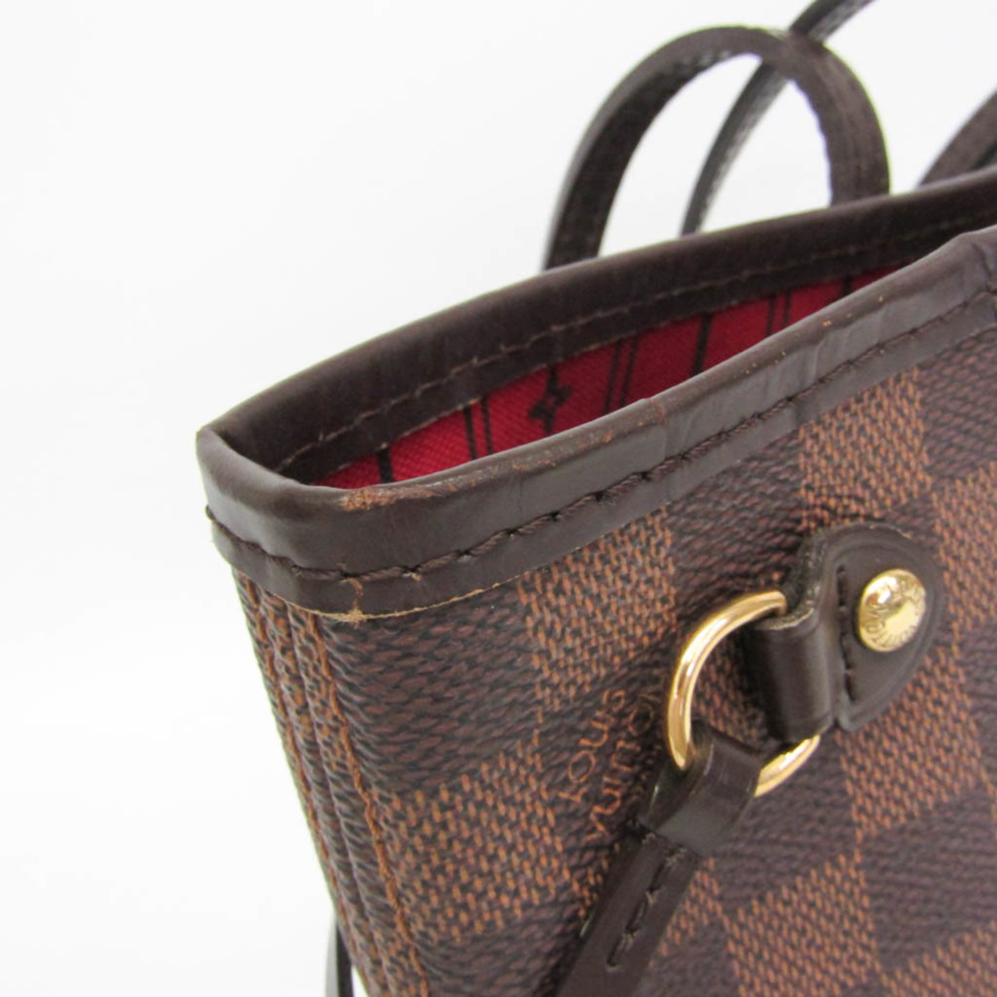 Louis Vuitton Neverfull Damier Brown Canvas Tote Bag Bag (Pre-Owned)