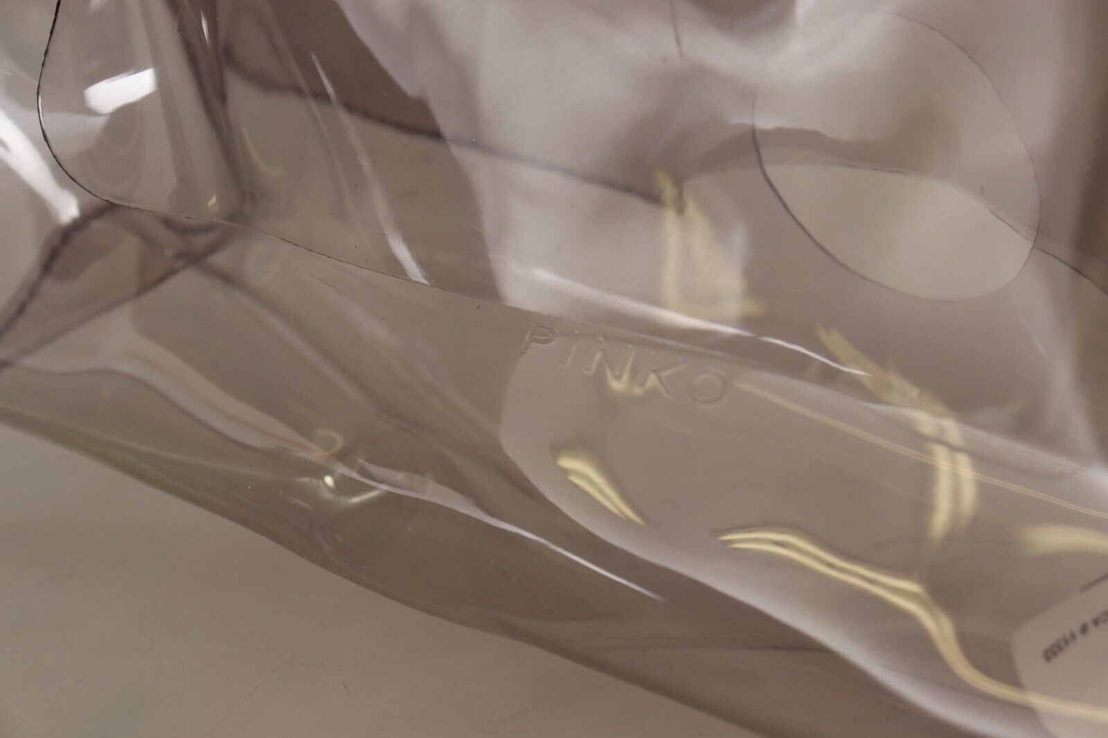 PINKO Chic Transparent Clutch for Evening Women's Elegance
