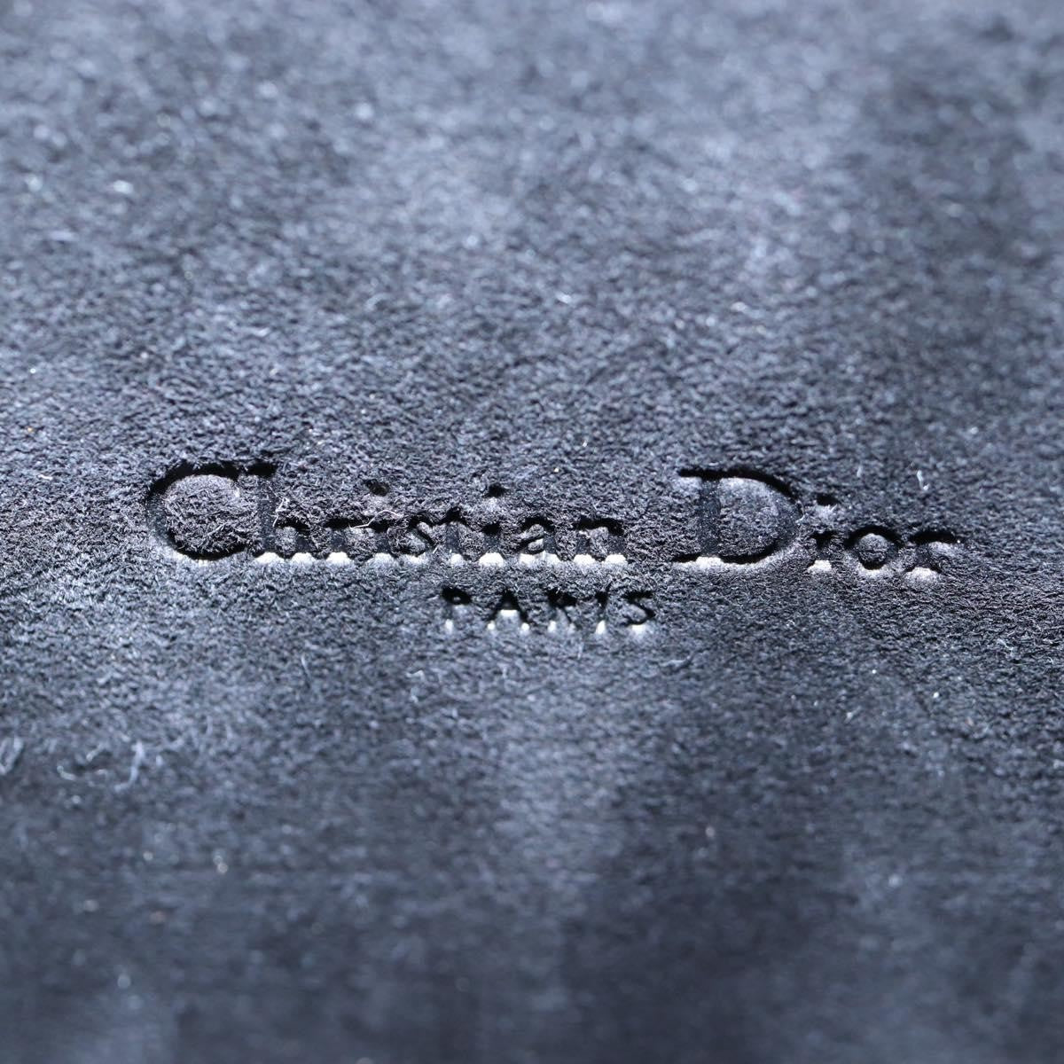 Christian Dior Caro Double Leather Black Leather Crossbody Bag Bag (Pre-Owned)