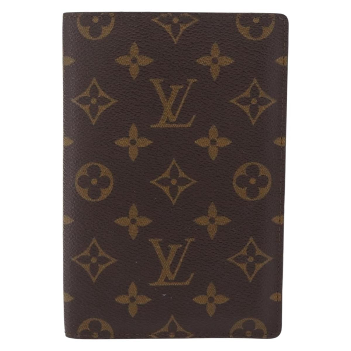 Louis Vuitton Passport Cover Monogram Canvas Brown Canvas Briefcase Bag (Pre-Owned)