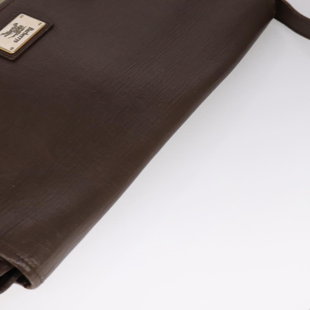 Burberry Haymarket Beige Canvas Shoulder Bag (Pre-Owned)