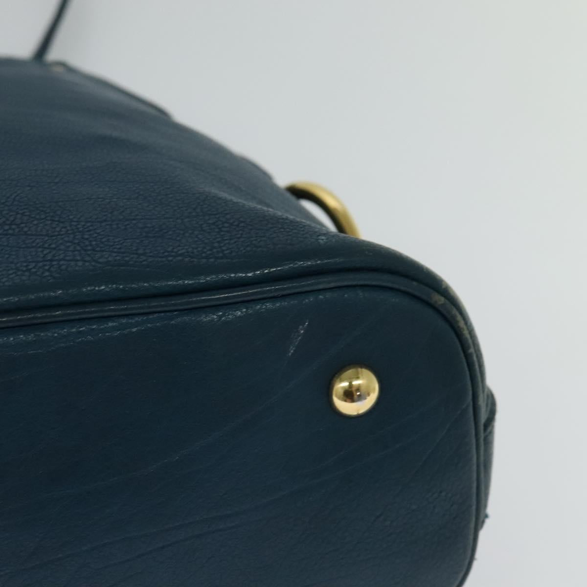 Yves Saint Laurent Muse Blue Leather Handbag (Pre-Owned)