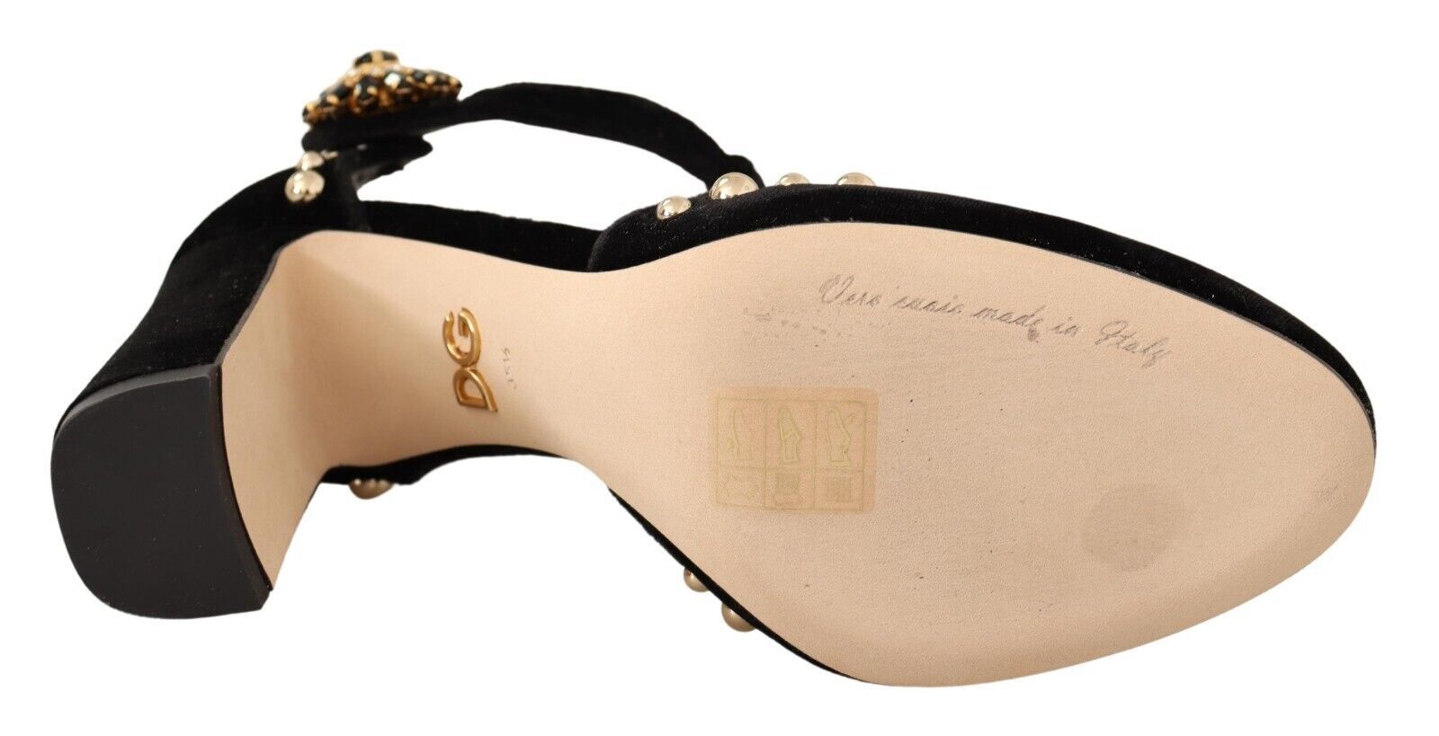 Dolce & Gabbana Elegant Velvet T-Strap Mary Jane Women's Pumps